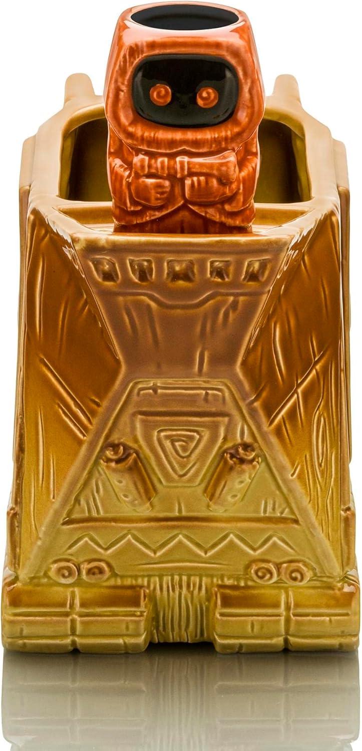 Beeline Creative Geeki Tikis Star Wars Sandcrawler Punch Bowl Set With Jawa Mini Muglet