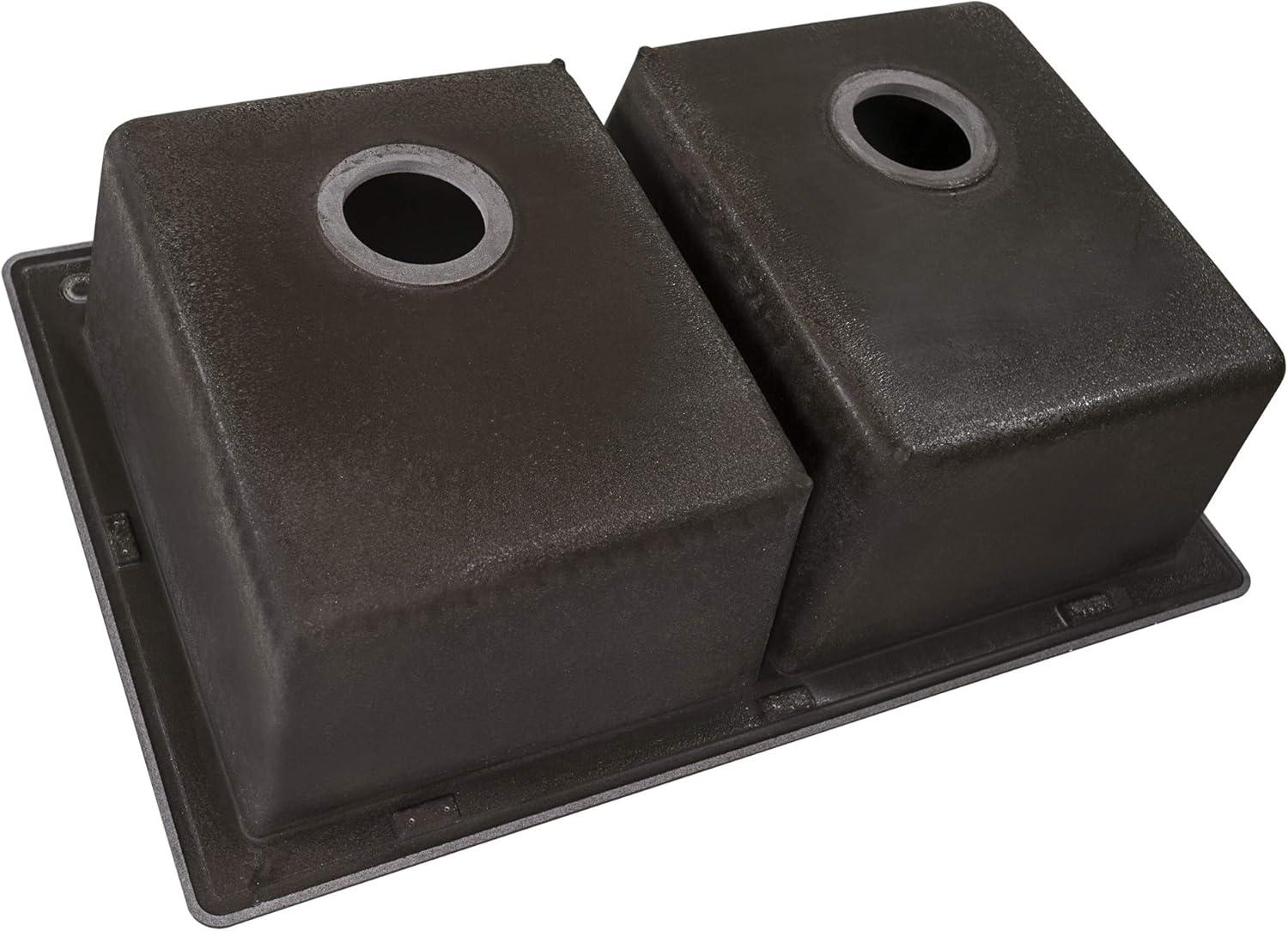 Ruvati 33 x 22 inch epiGranite Top-Mount Granite Composite Kitchen Sink