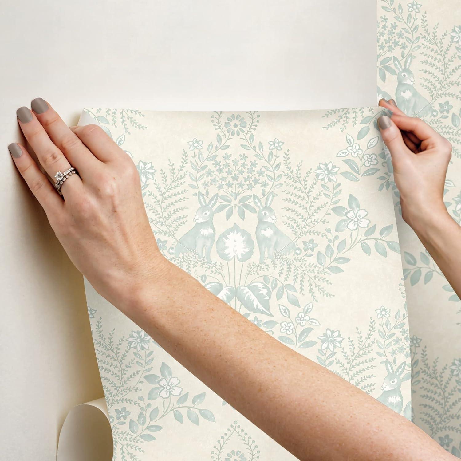 Cottontail Toile Peel & Stick Wallpaper