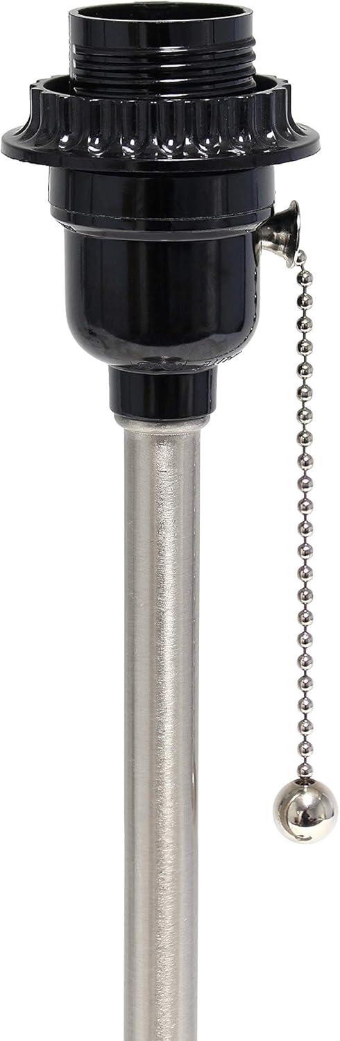 LimeLights Stick Lamp with USB charging port and Fabric Shade, Tan