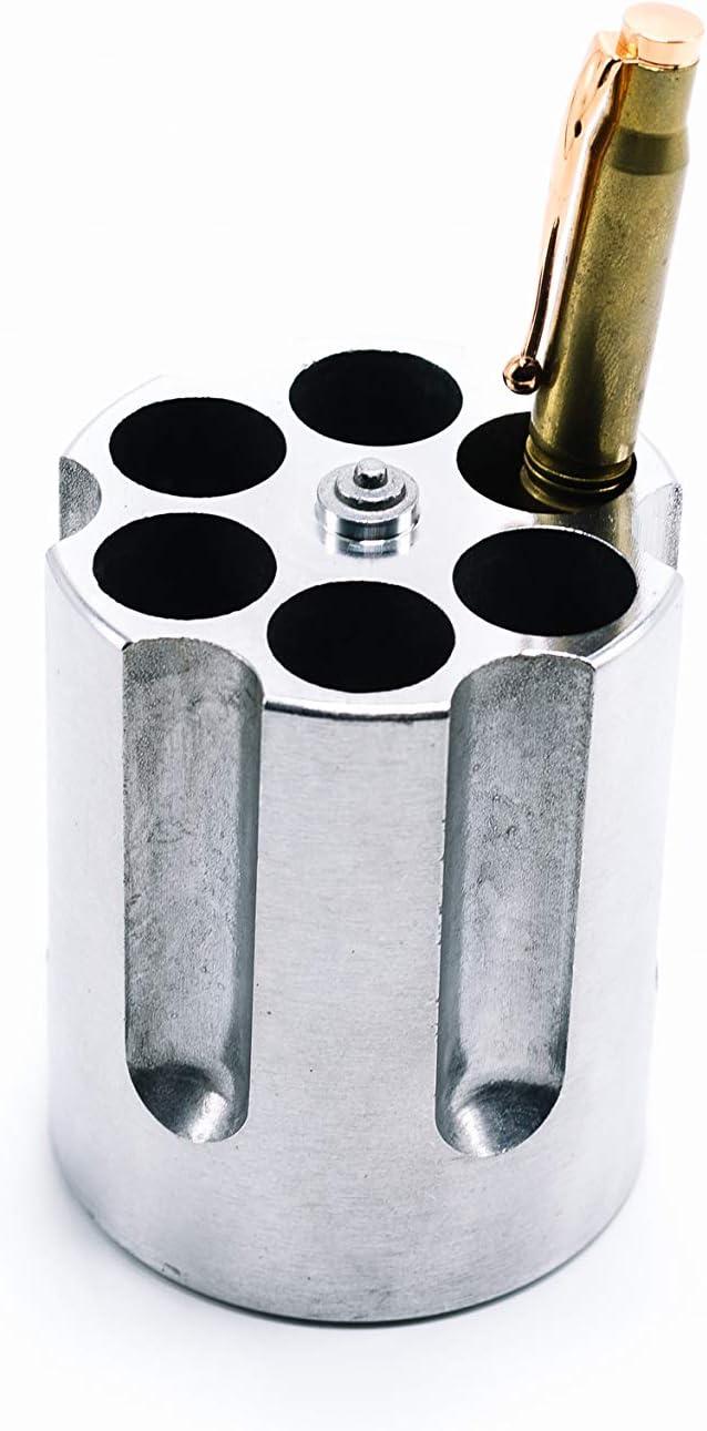 CBG CBG-1007 Portalápices con Cilindro de Revólver Aluminio Fundido&44; Plata