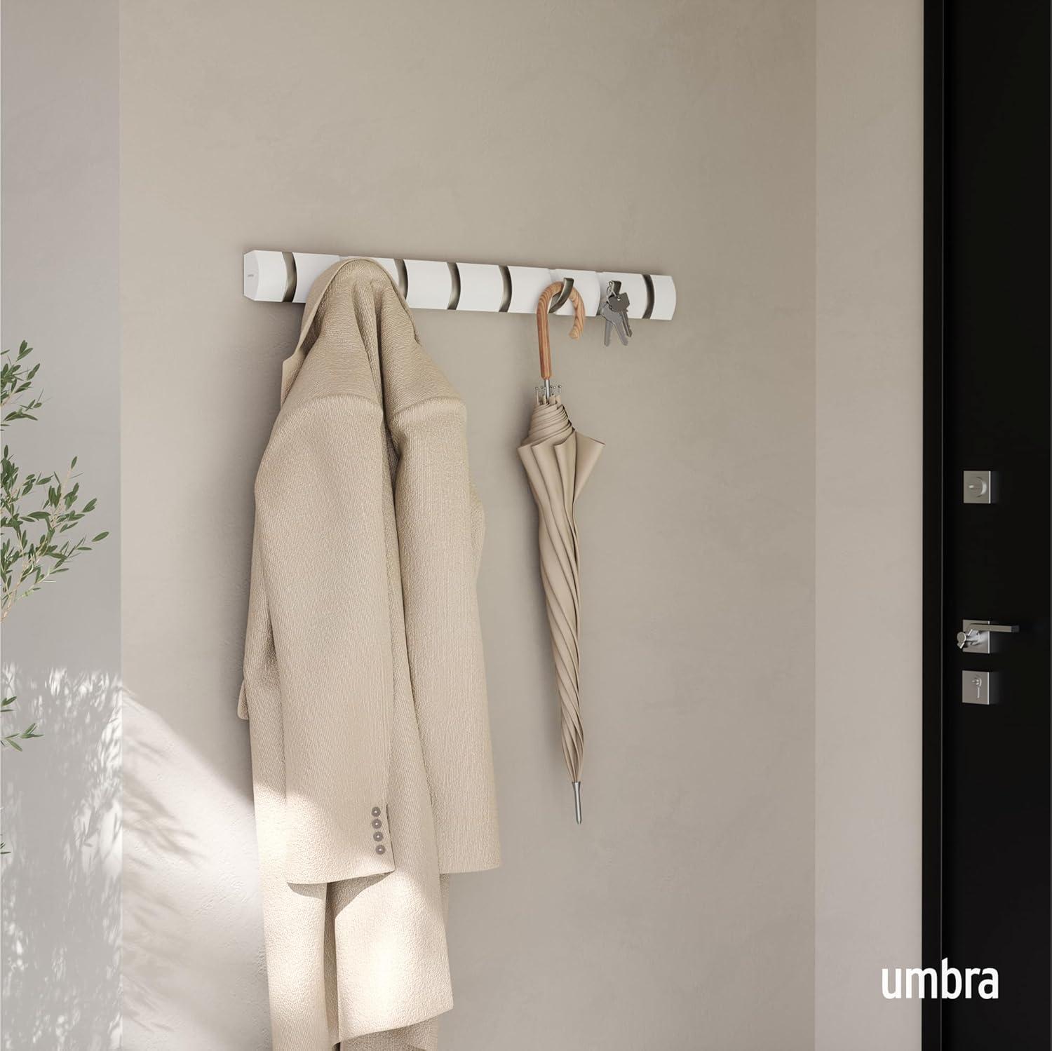 Flip 8 - Hook Solid Wood Coat Rack
