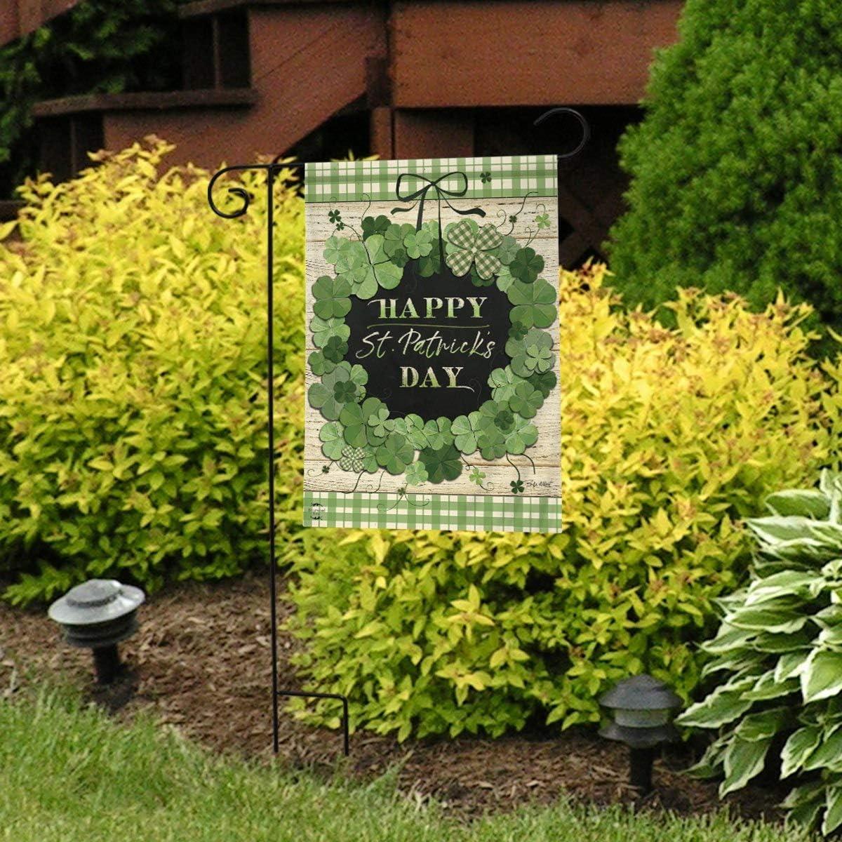 Briarwood Lane Lucky Wreath St. Patrick's Day Garden Flag Clover