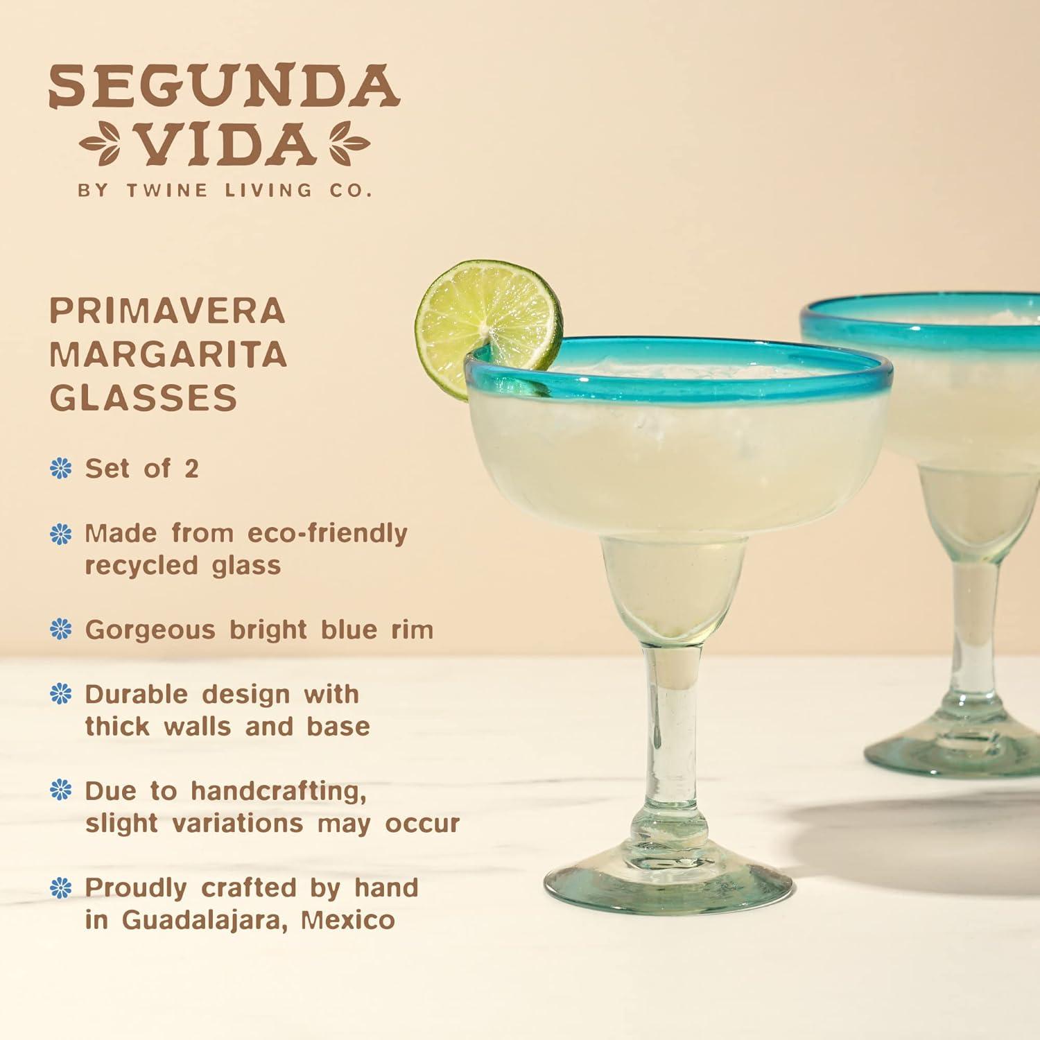 Segunda Vida Primavera Margarita Glasses