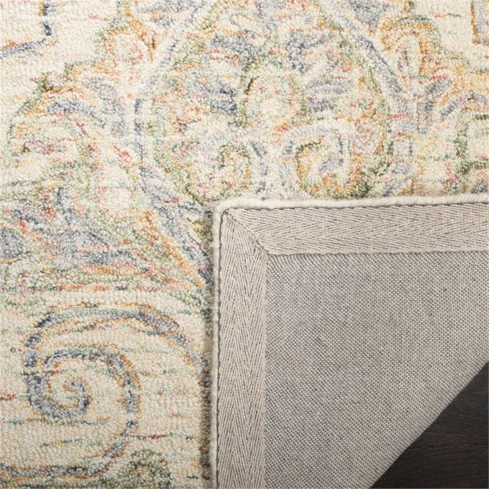 Aubusson AUB103 Hand Tufted Area Rug - Ivory/Green - 8'x10' - Safavieh.