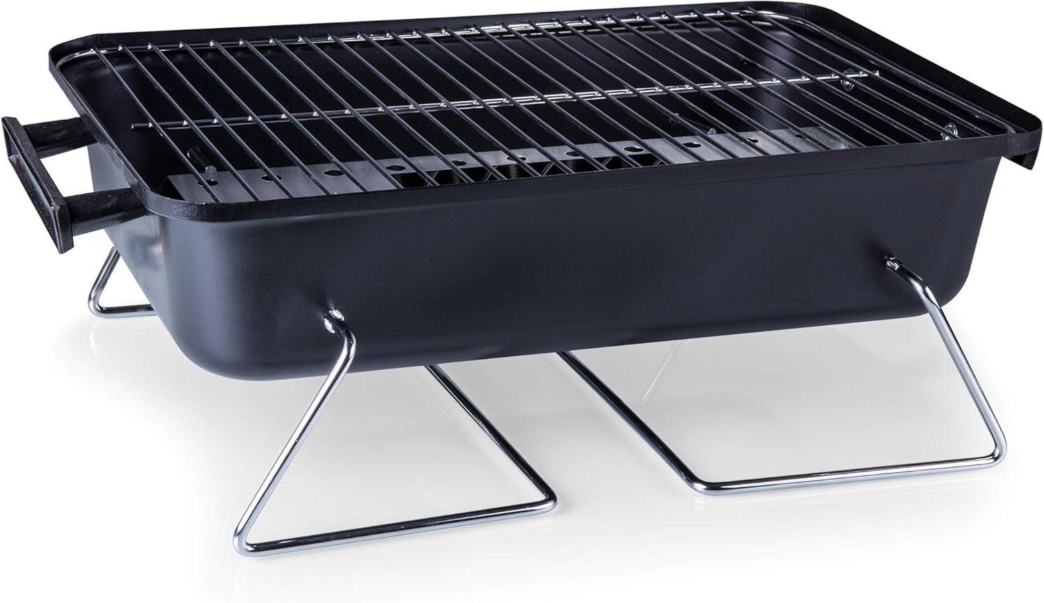 Arlmont & Co. Buccaneer Portable Charcoal Grill & Cooler Tote, Take Anywhere BBQ Grill with BBQ Accessories and Cooler Bag, Barbecues Grill for Outdoor Cooking