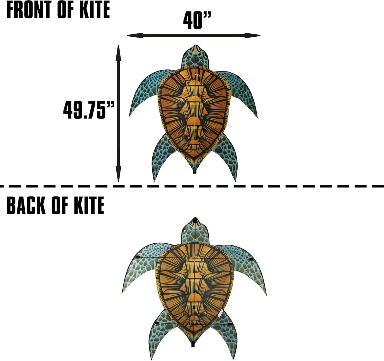 X-Kites WindNSun SeaLife Turtle Nylon Kite, 40