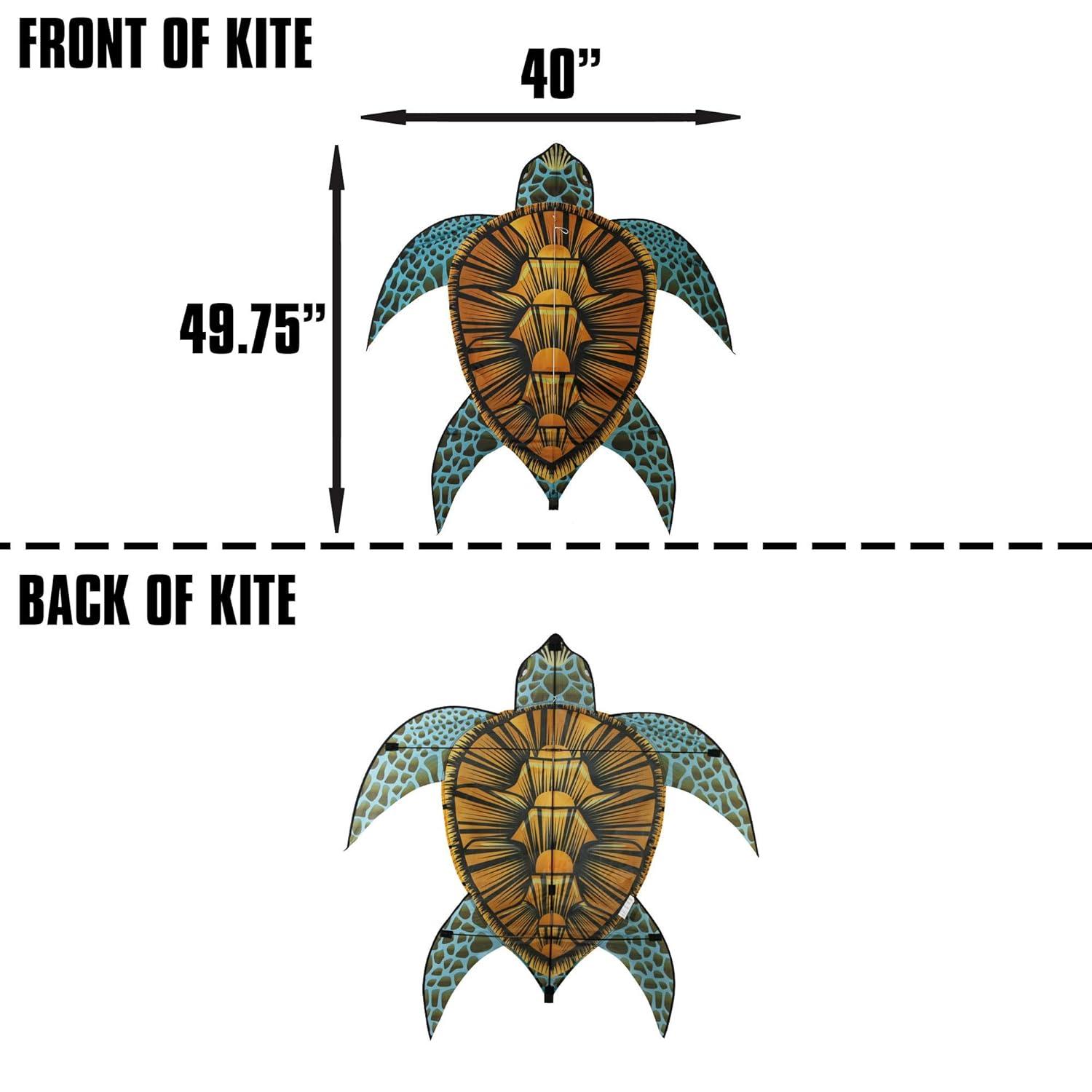 X-Kites WindNSun SeaLife Turtle Nylon Kite, 40