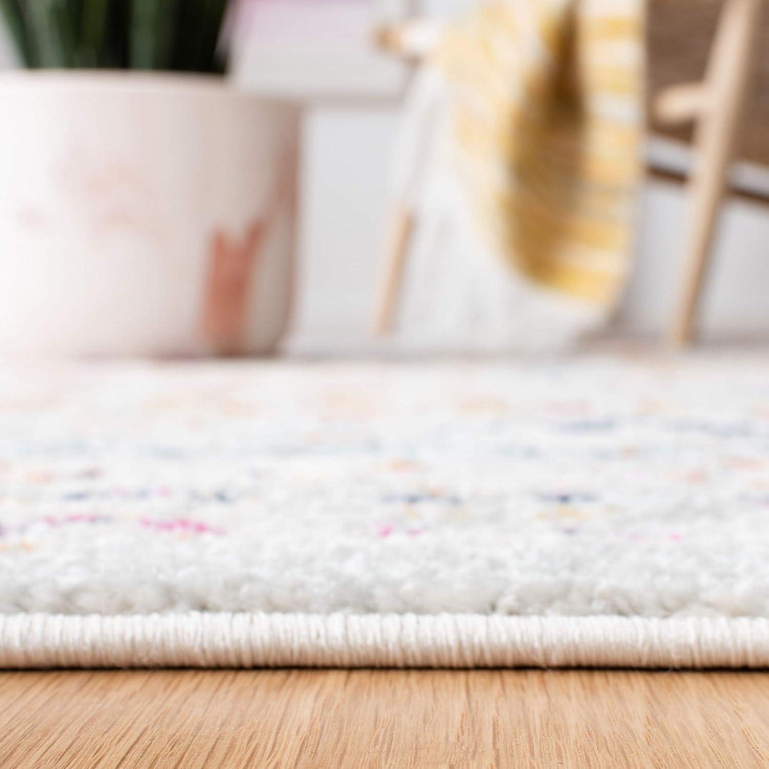 Tulum TUL240 Power Loomed Indoor Area Rug - Ivory/Gold - 8'x10' - Safavieh