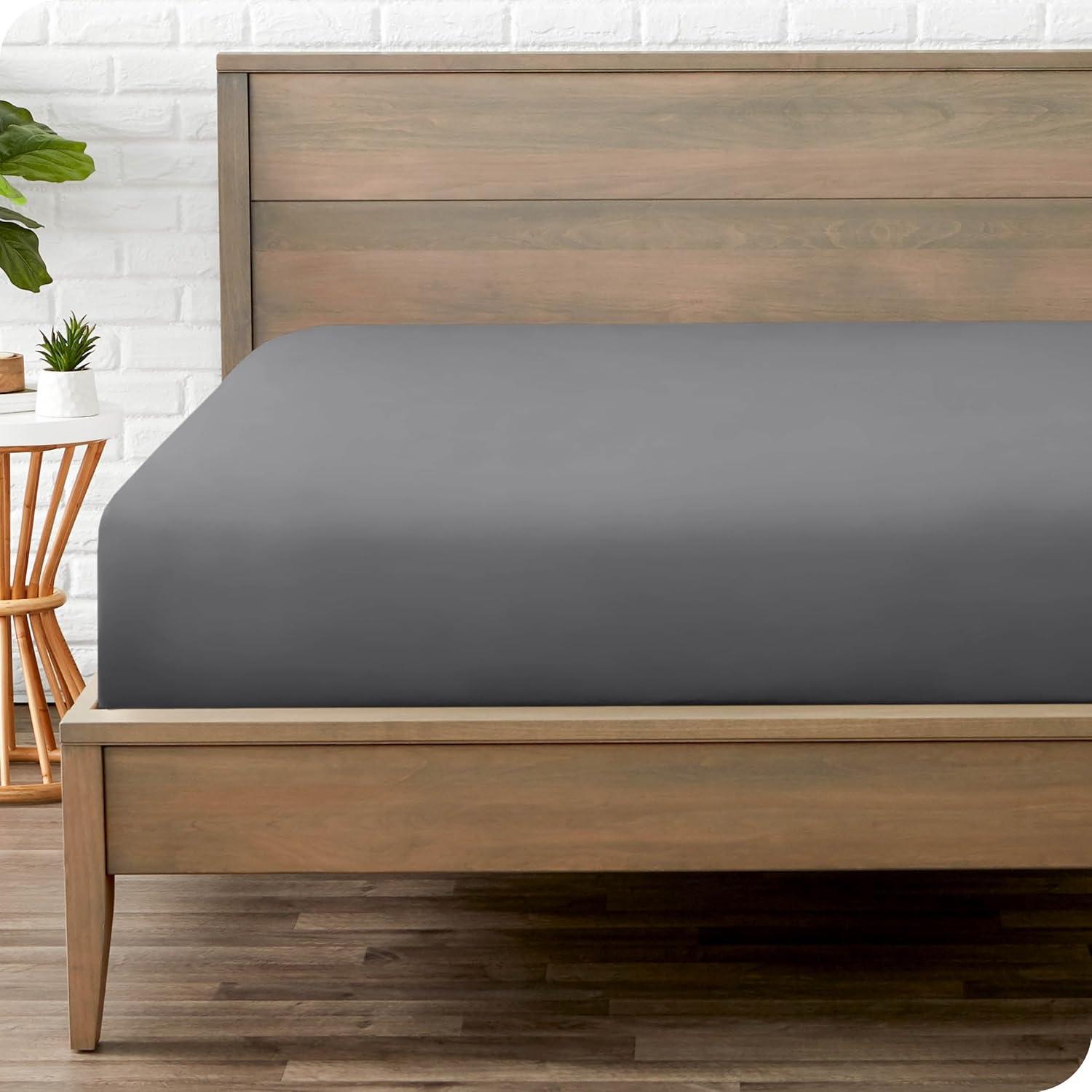 Bare Home Microfiber Fitted Sheet