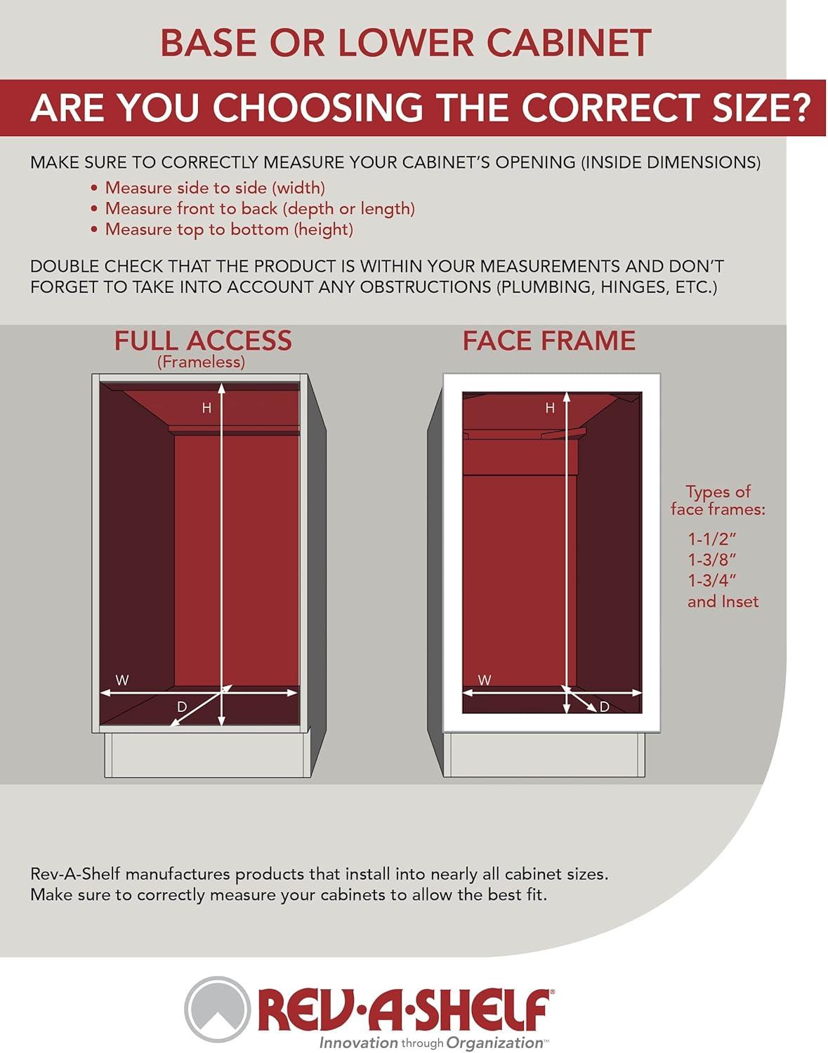 Rev-A-Shelf Rev-A-Shelf Pull Out Kitchen Cabinet Organizer Pantry Spice Rack