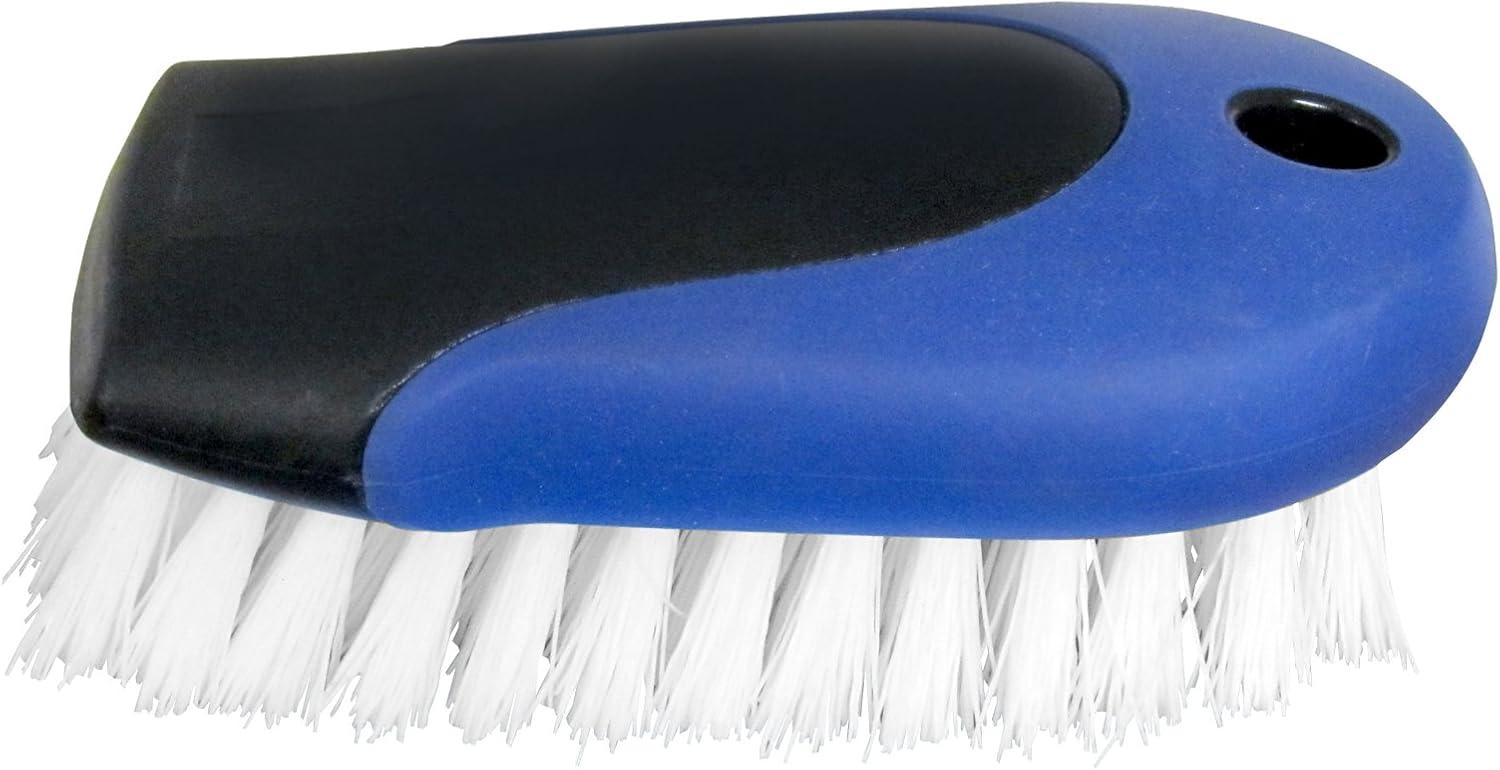 Black and Blue Plastic Handle Hard Bristle Scrub Brush