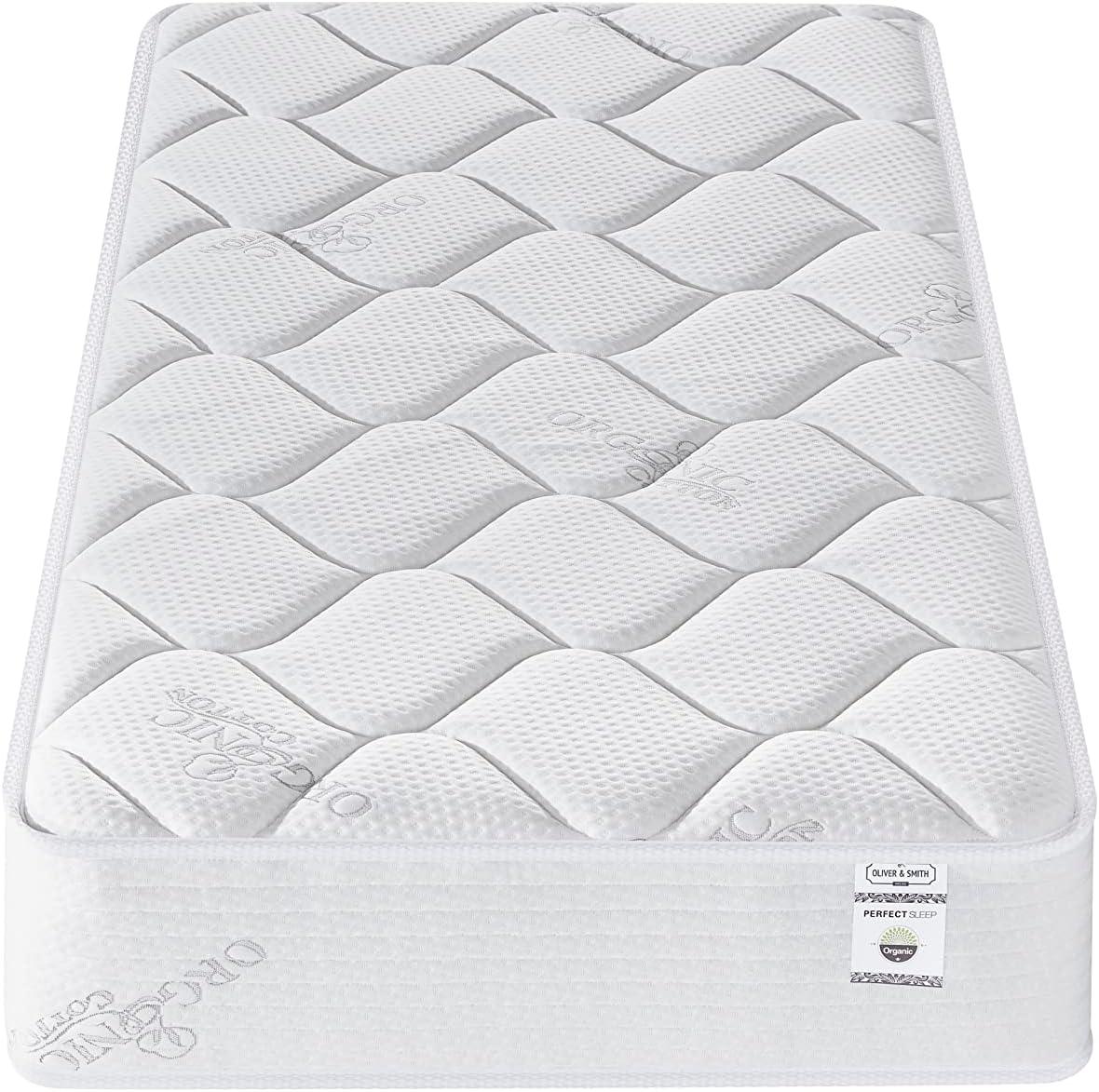 Twin Size Mattress - 10 Inch Cool Memory Foam & Spring Hybrid Mattress - Tight Top - Medium Firm - Oliver & Smith