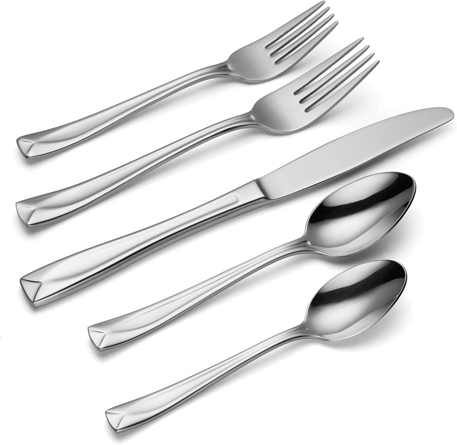 Lenox Oneida Lincoln 20-Piece Flatware, Stainless Steel