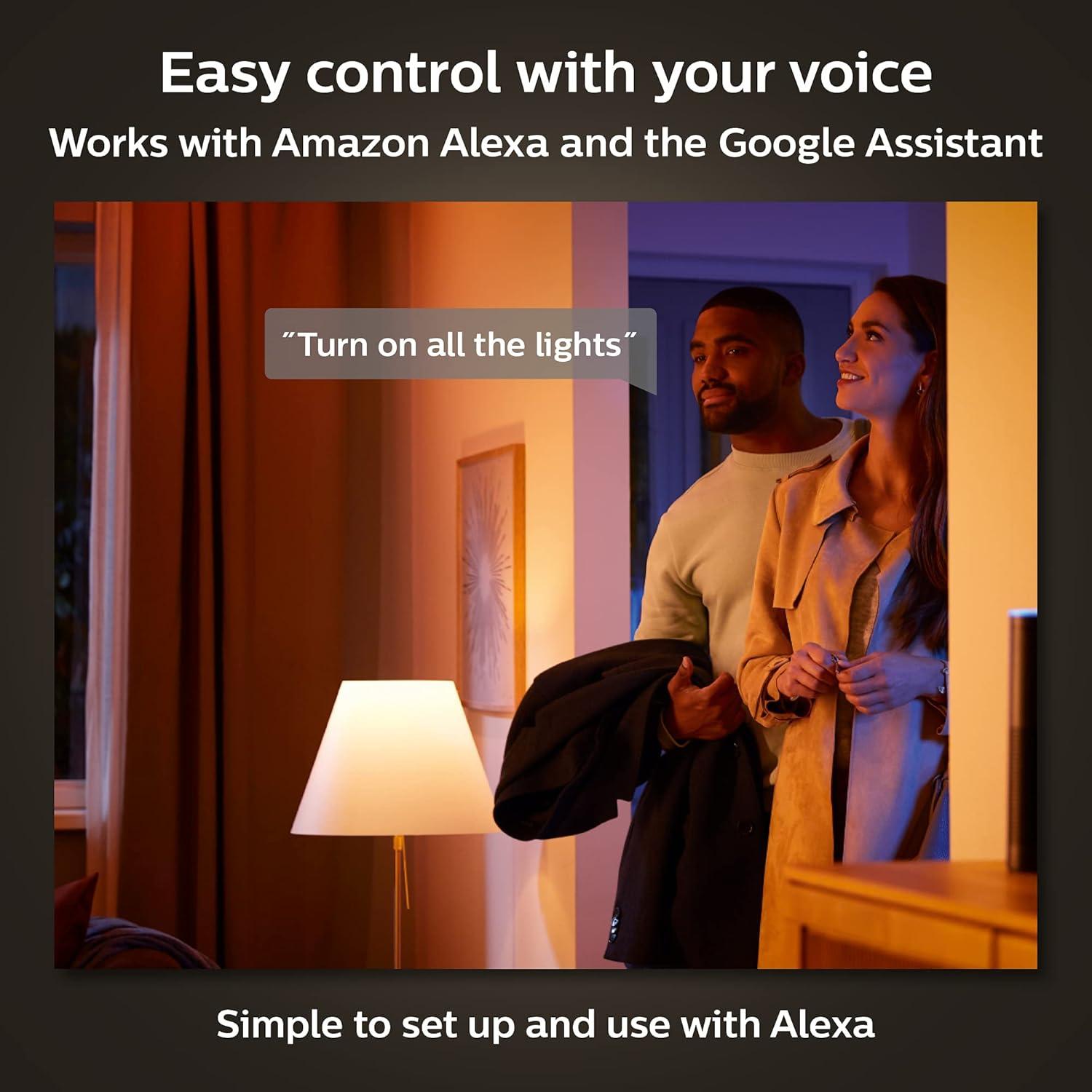 Philips Hue Slim 6-inch Downlight, White & Color Ambiance (Bluetooth Compatible), Voice Control with Alexa, Apple HomeKit & Google Assistant