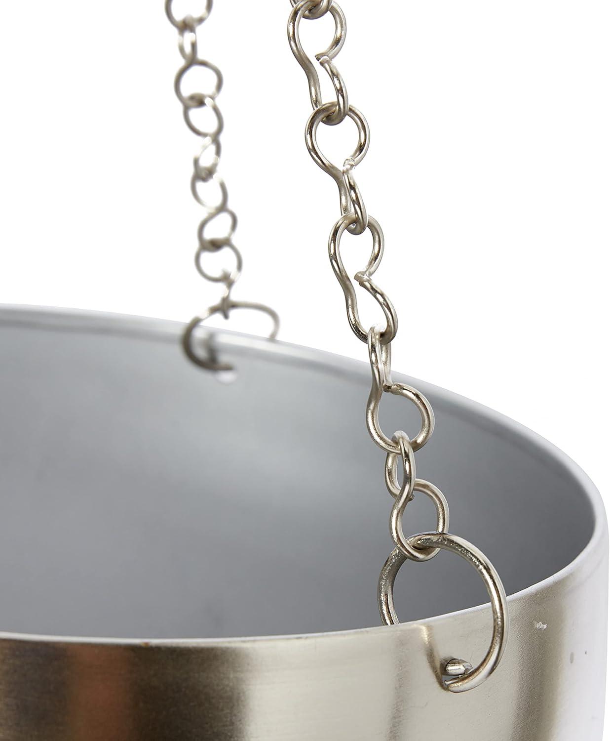 Set of 2 Metallic Hanging Planters - Olivia & May