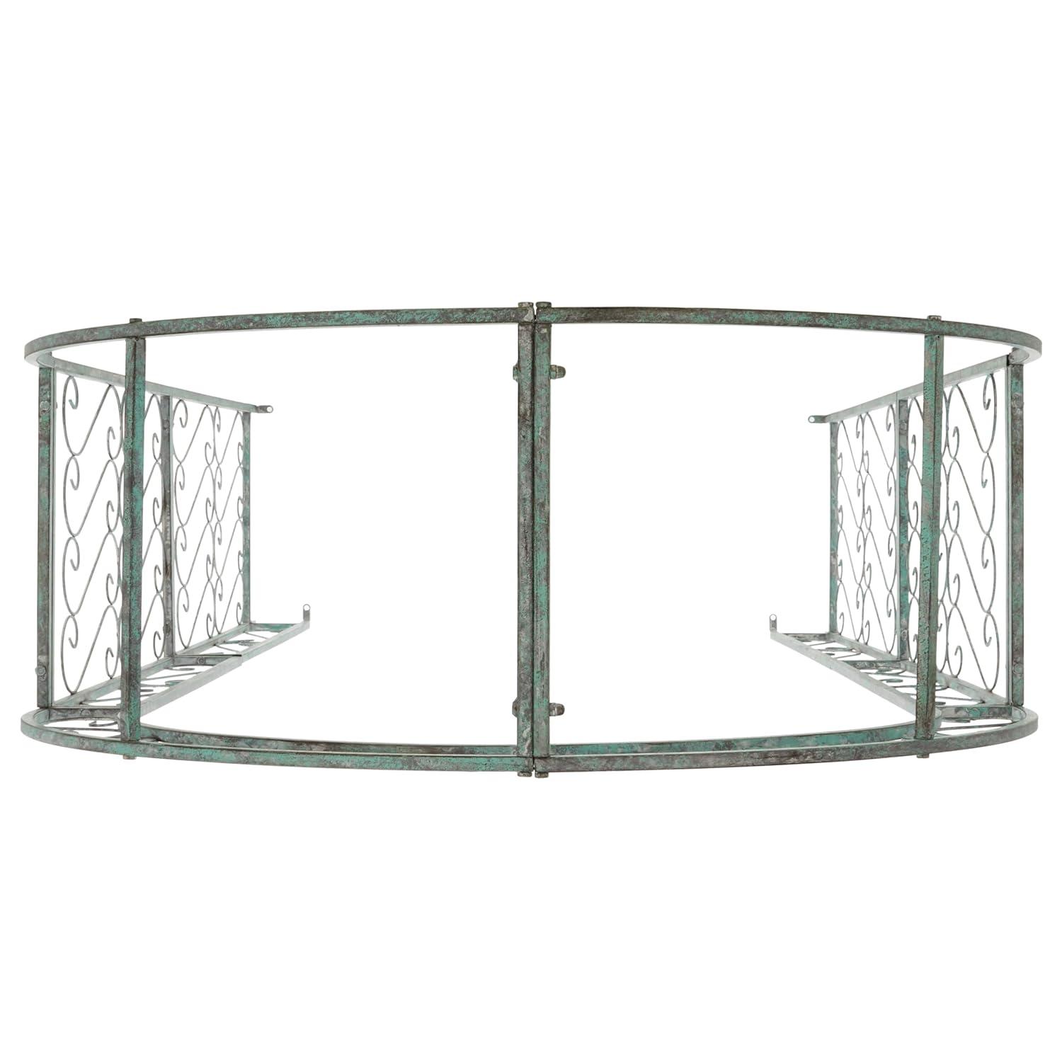 Pagan 48.5'' W x 18.5'' D Iron Arbor in Green