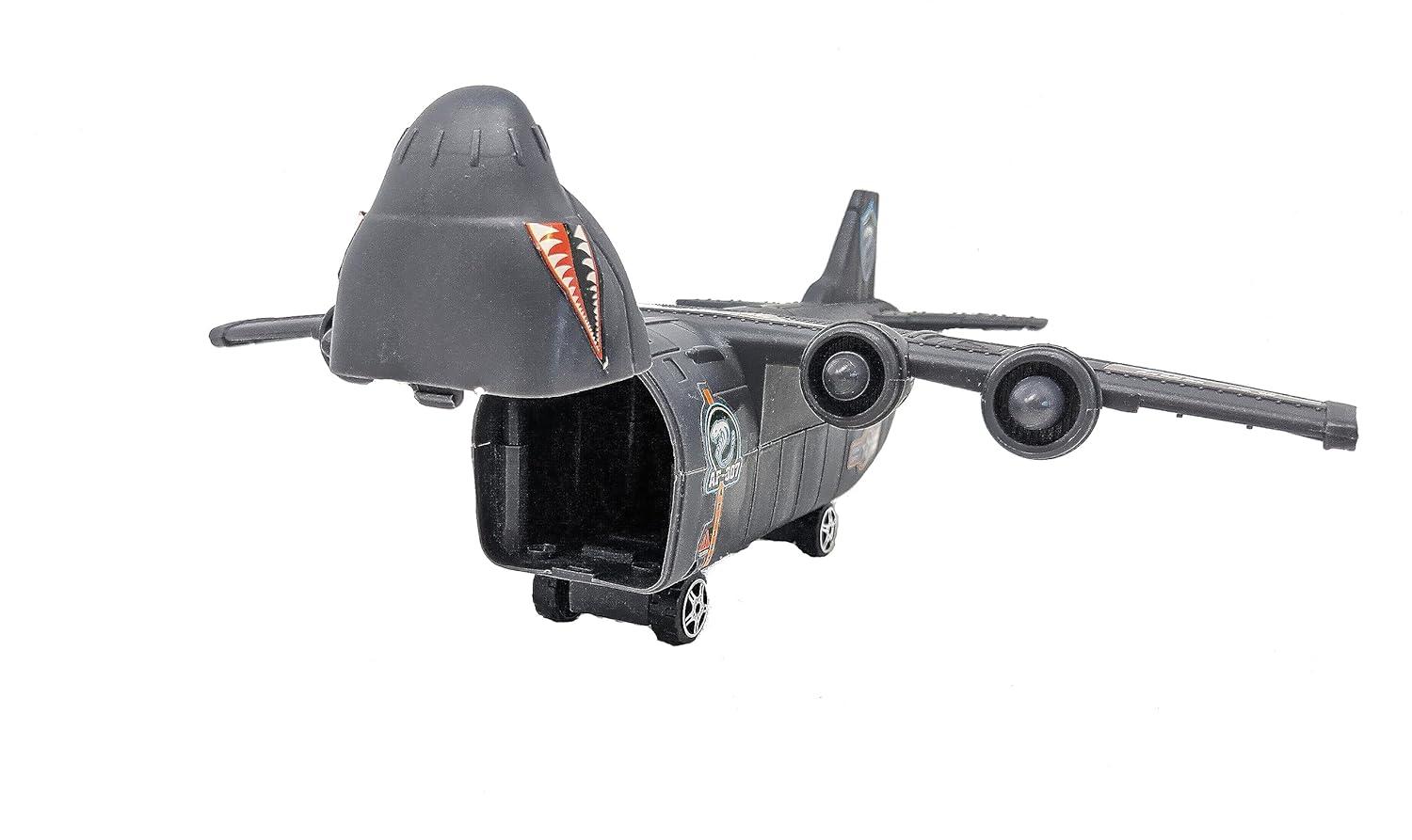 Toy Essentials Aircraft Carrier Toy with Military Vehicles, 3.5 in x 33 in, 3-14 Years