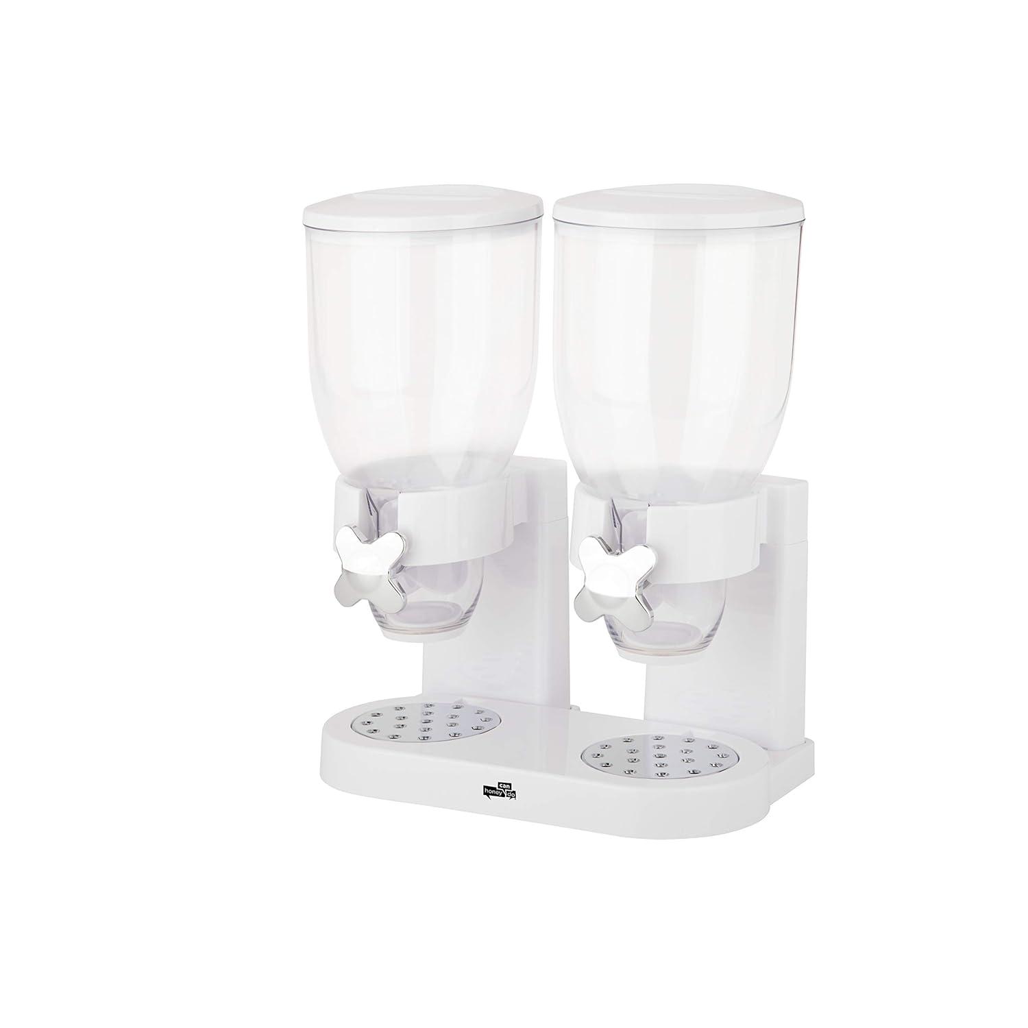 Prep & Savour Denajia Dry Food Cereal Double Dispenser Box Container