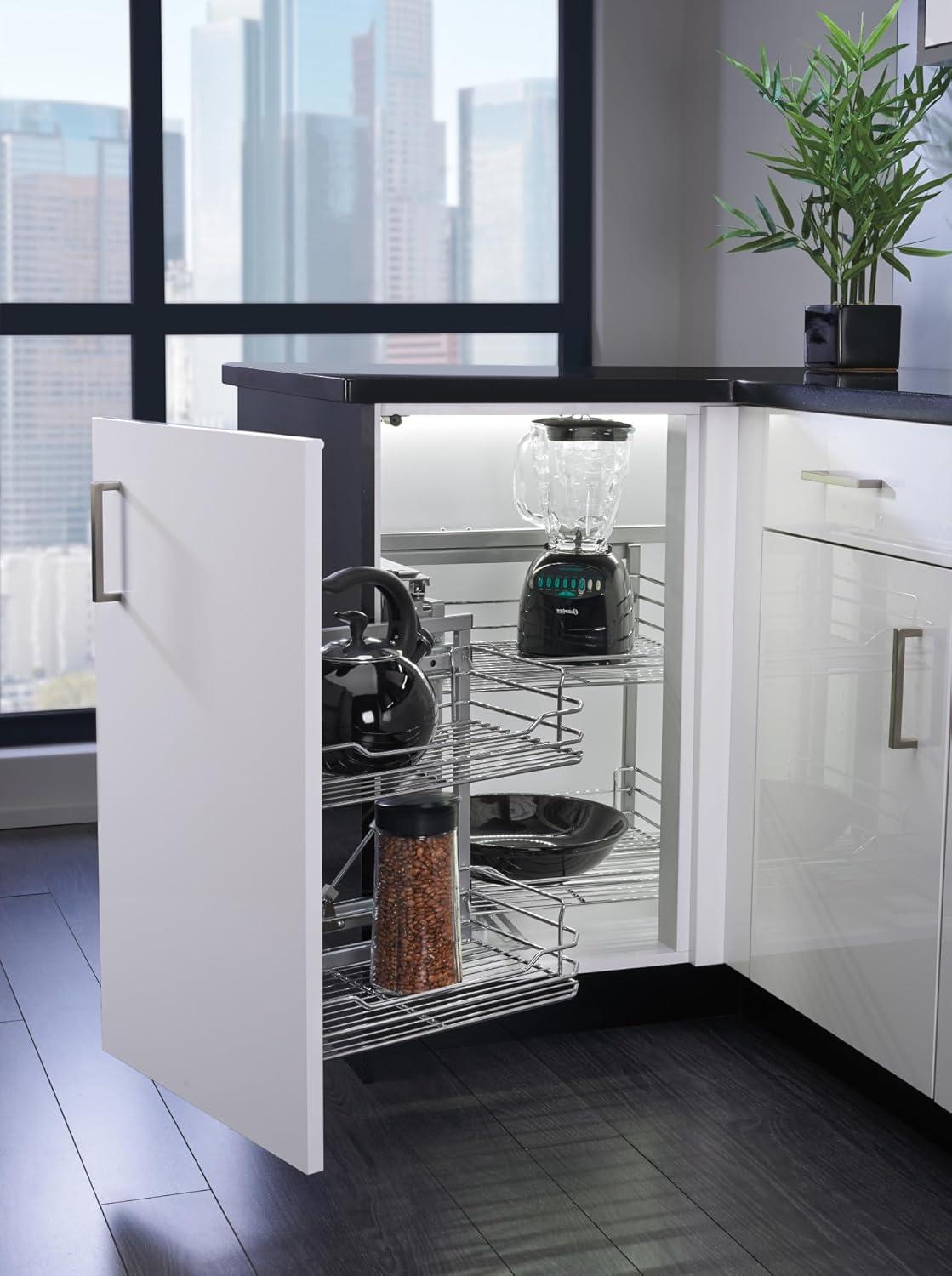 Rev-A-Shelf Rev-A-Shelf Sliding 4-shelf Wire Blind Corner Cabinet Organizer