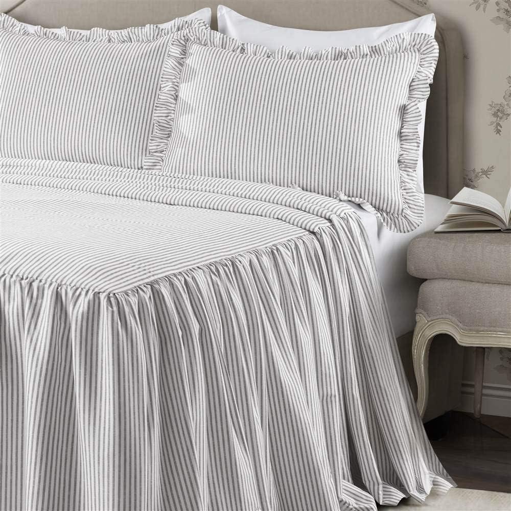 Lush Decor Reyna Microfiber Reversible 3 Piece Bedspread Set