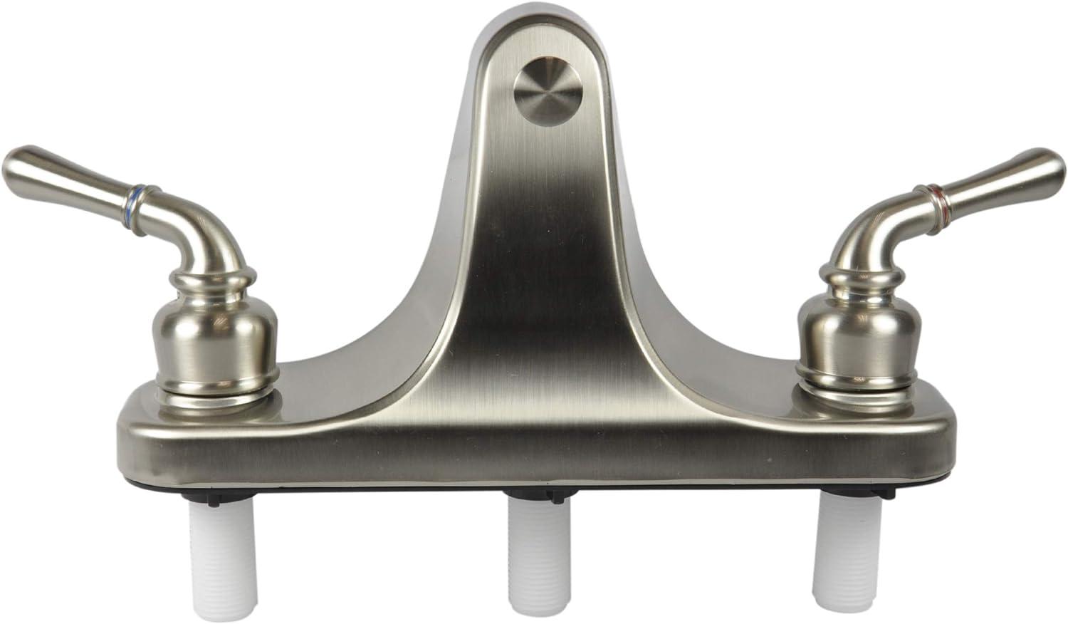 DANCO Lever-Style Mobile Home Center-Set Tub/Shower Faucet, Brushed Nickel, 8-Inches (10883X)