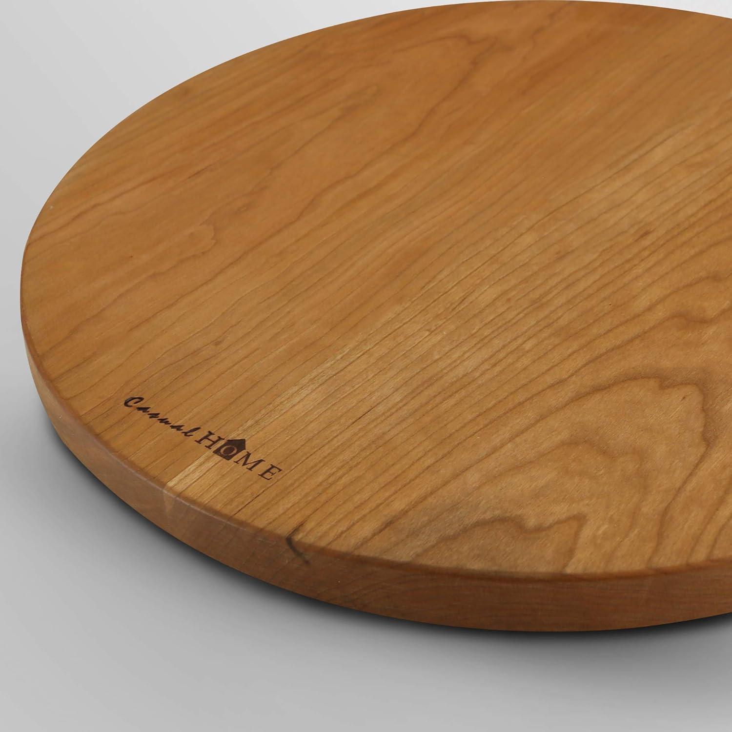 Casual Home Delice Cherry Round Cutting Board with Juice Drip Groove