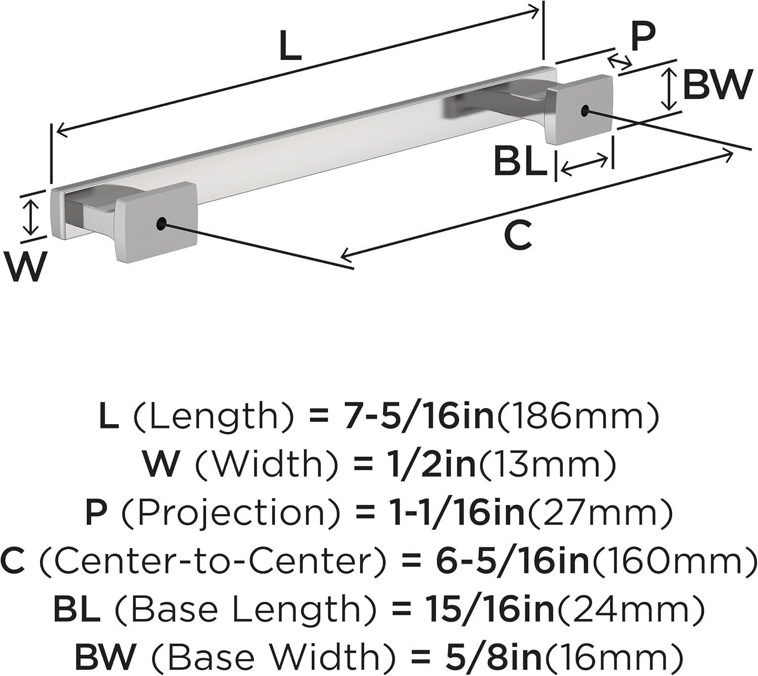 Bridgeport 6 5/16" Center Handle Pull Multipack