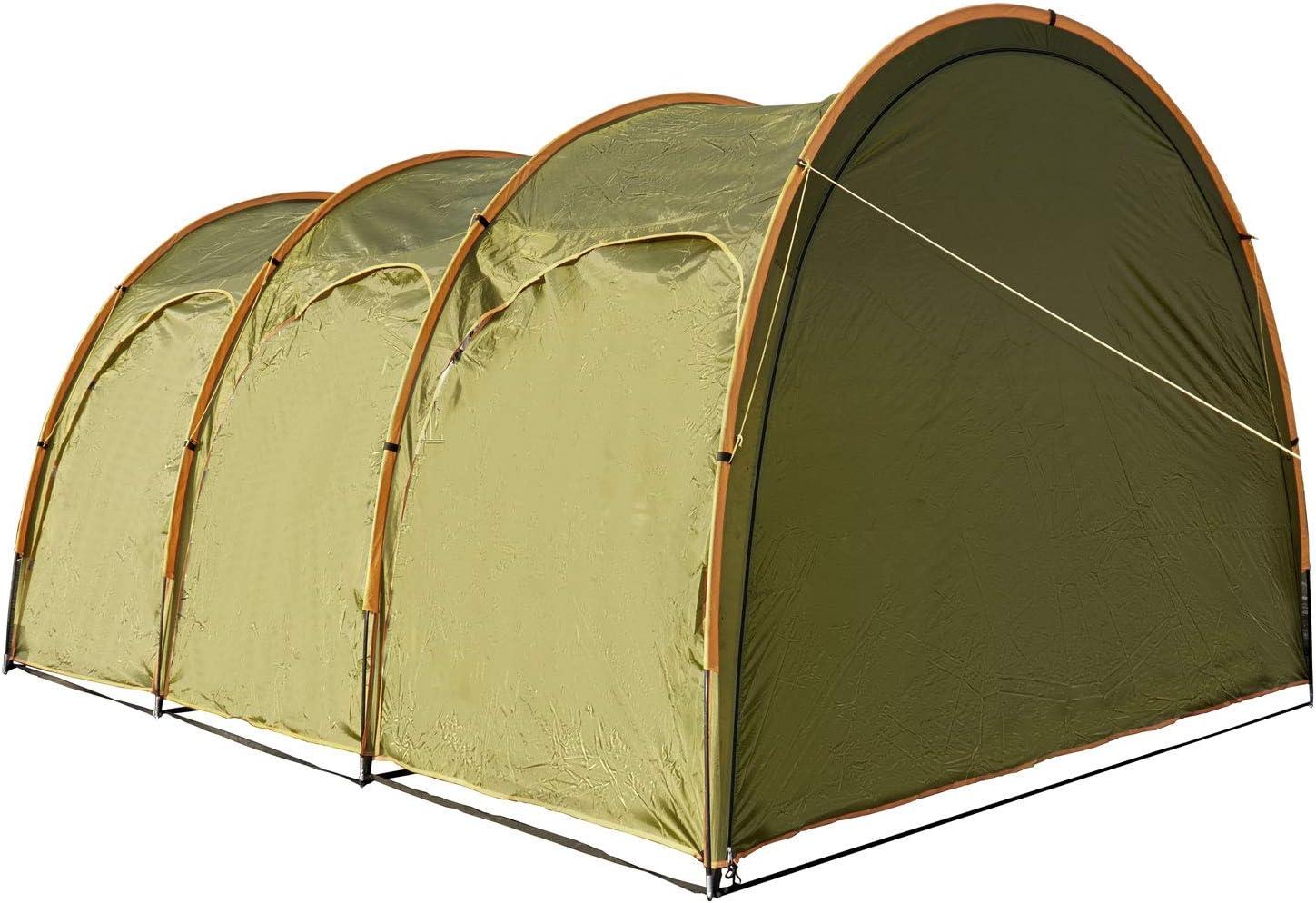 Dark Green Polyester Car Camping Awning Canopy for 8-10 Person