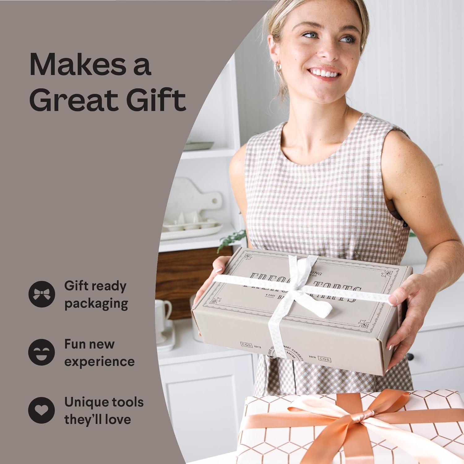 Cooking Gift Set Co | French Tart Baking Kit | Baking Gifts for Mom, Sister, & Friends | Unique French Gifts