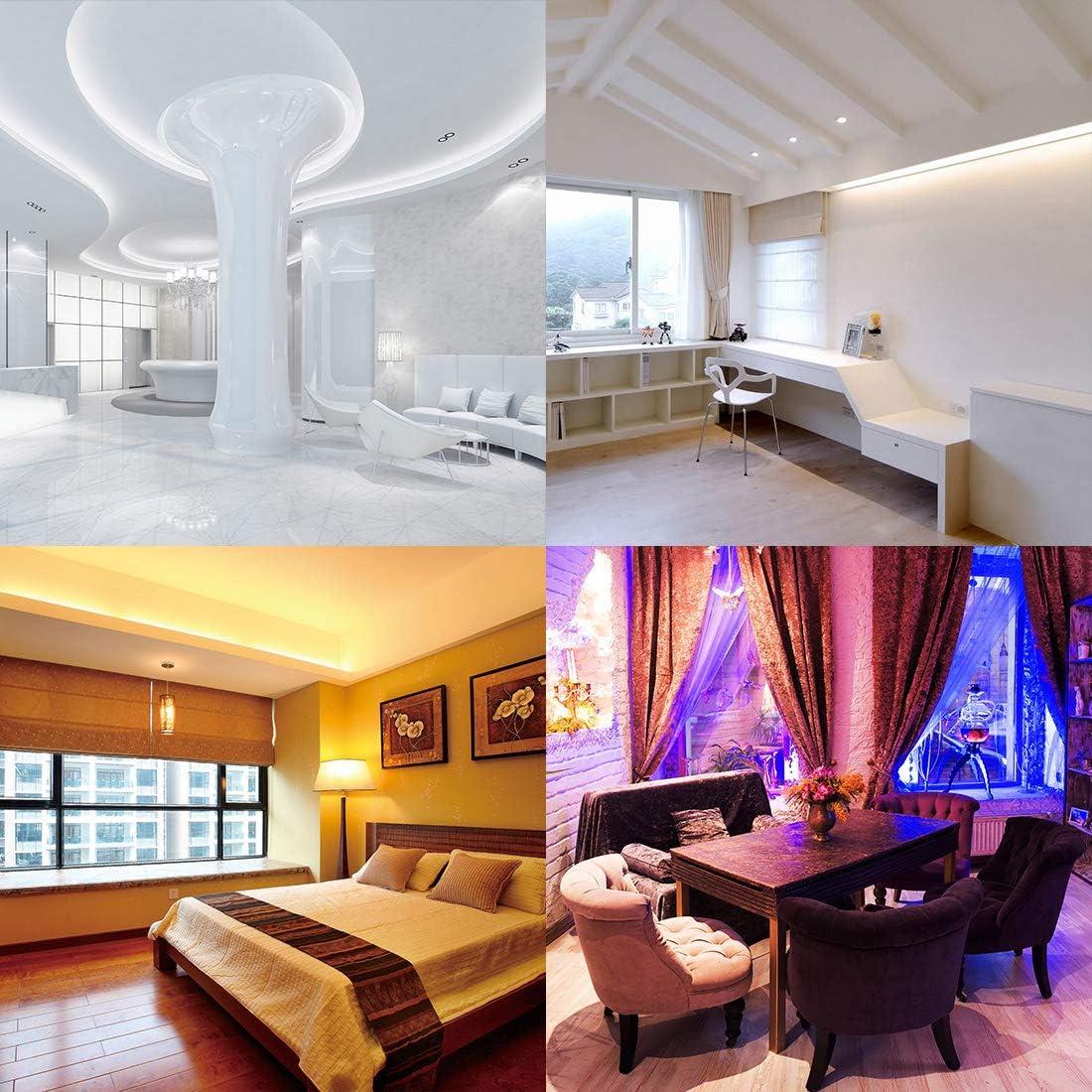BTF-LIGHTING RGBW RGB+Warm White SK6812 (Similar WS2812B) 4 Colors in 1 LED Strip Individually Addressable 3.3ft 1m 144LED Light Flexible Dream Color IP30 DC5V White PCB (No Adapter or Controller)