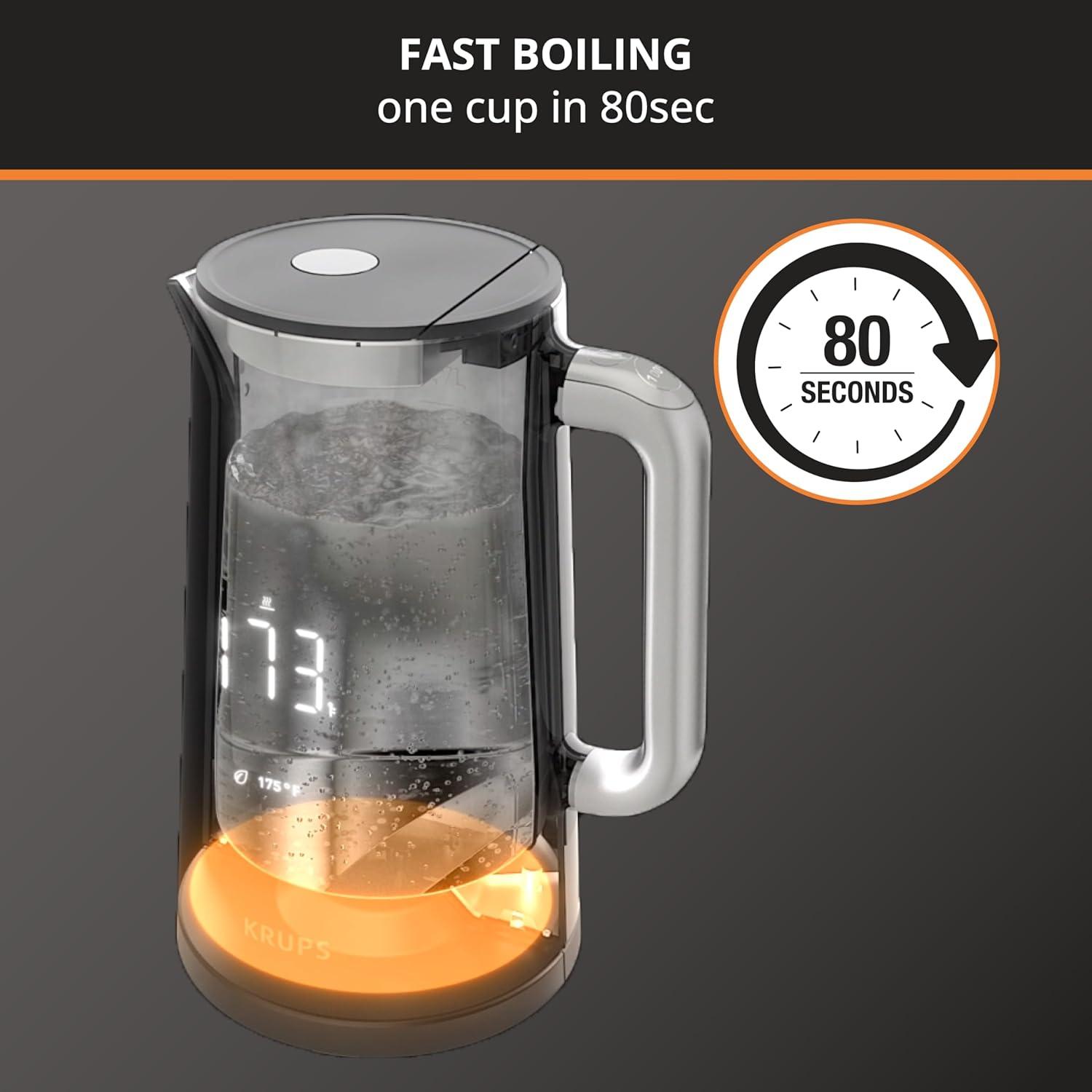 Krups Smart Temp Digital Kettle 1.7 L
