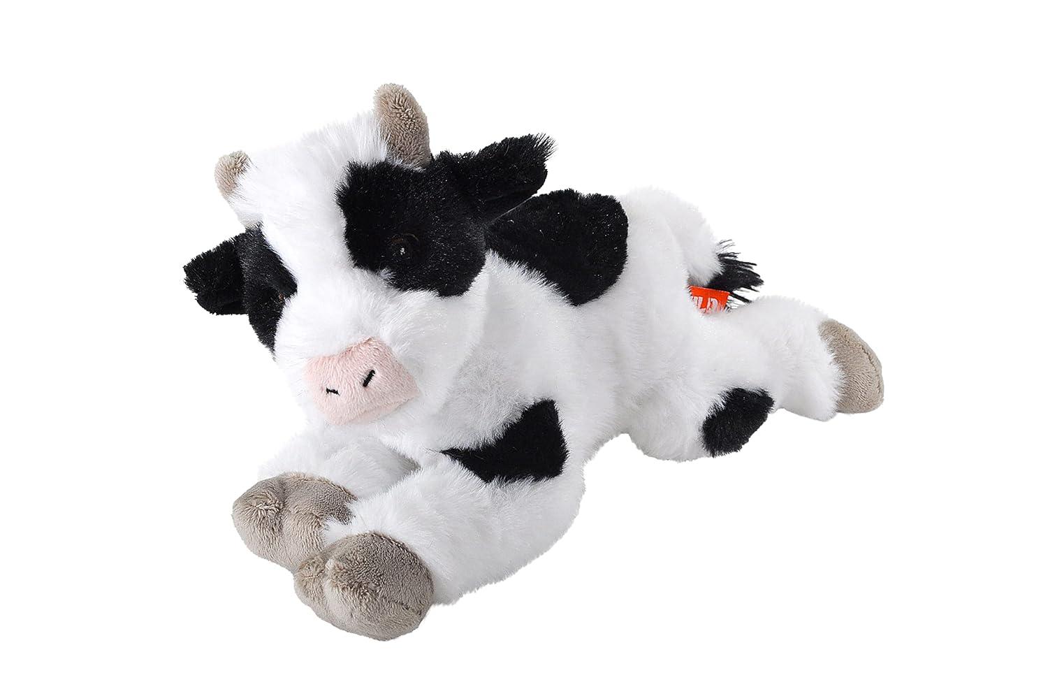 Wild Republic Ecokins Mini Cow Stuffed Animal, 8 Inches