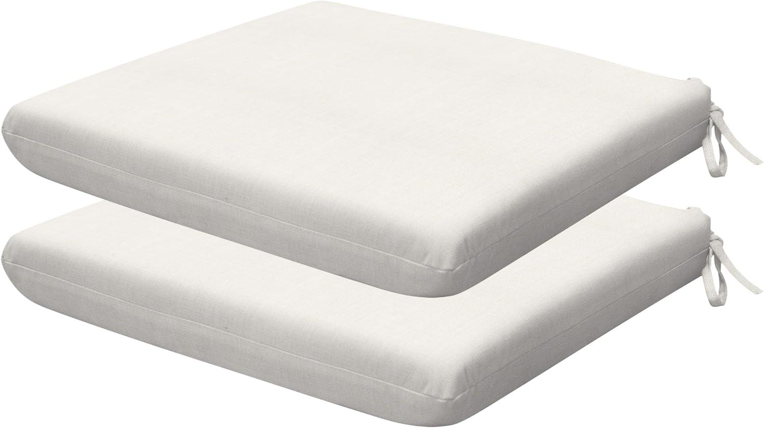 Honeycomb Outdoor Universal Seat Cushion (2-Pack) - Textured Solid Bone