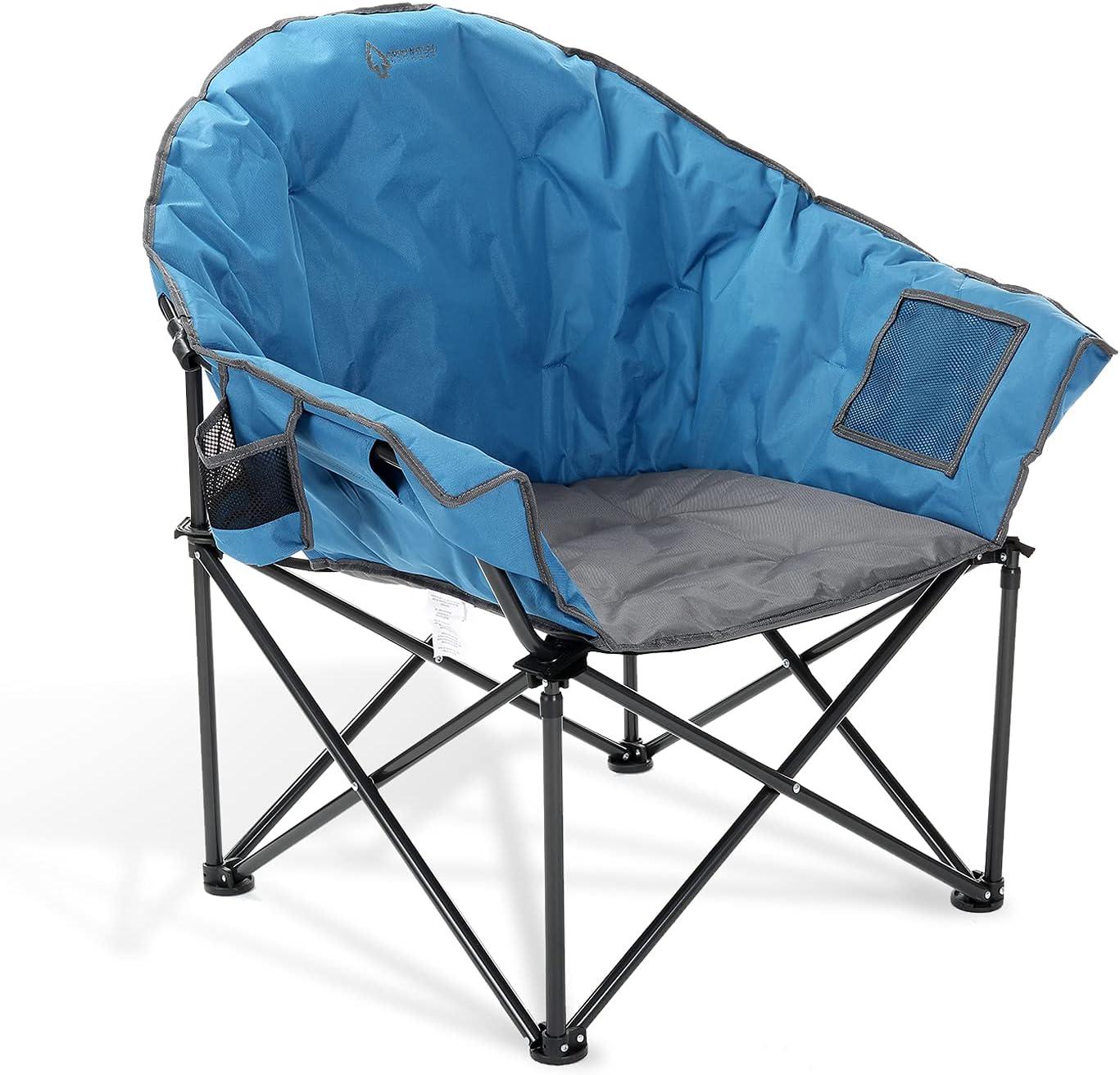 ARROWHEAD Outdoor Folding Camping Chair with Cushions