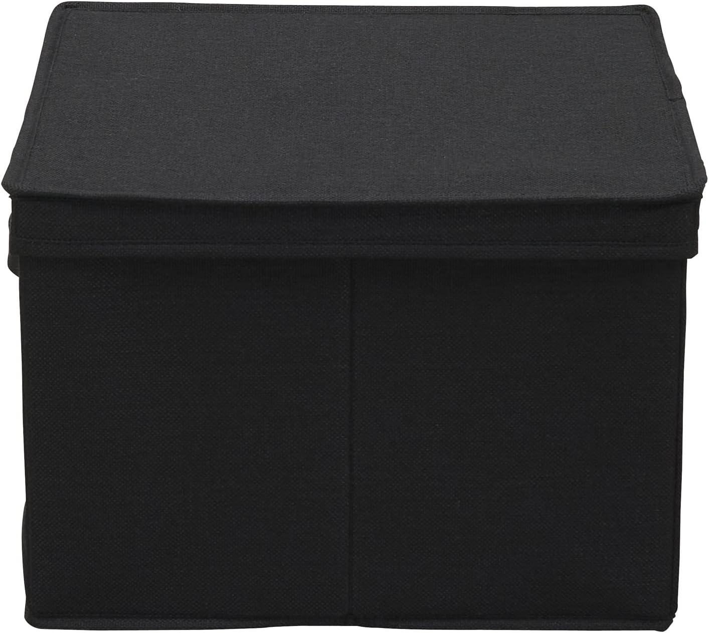 Household Essentials Household Essentials Wide Storage Box Fabric Bin (Set of 2)