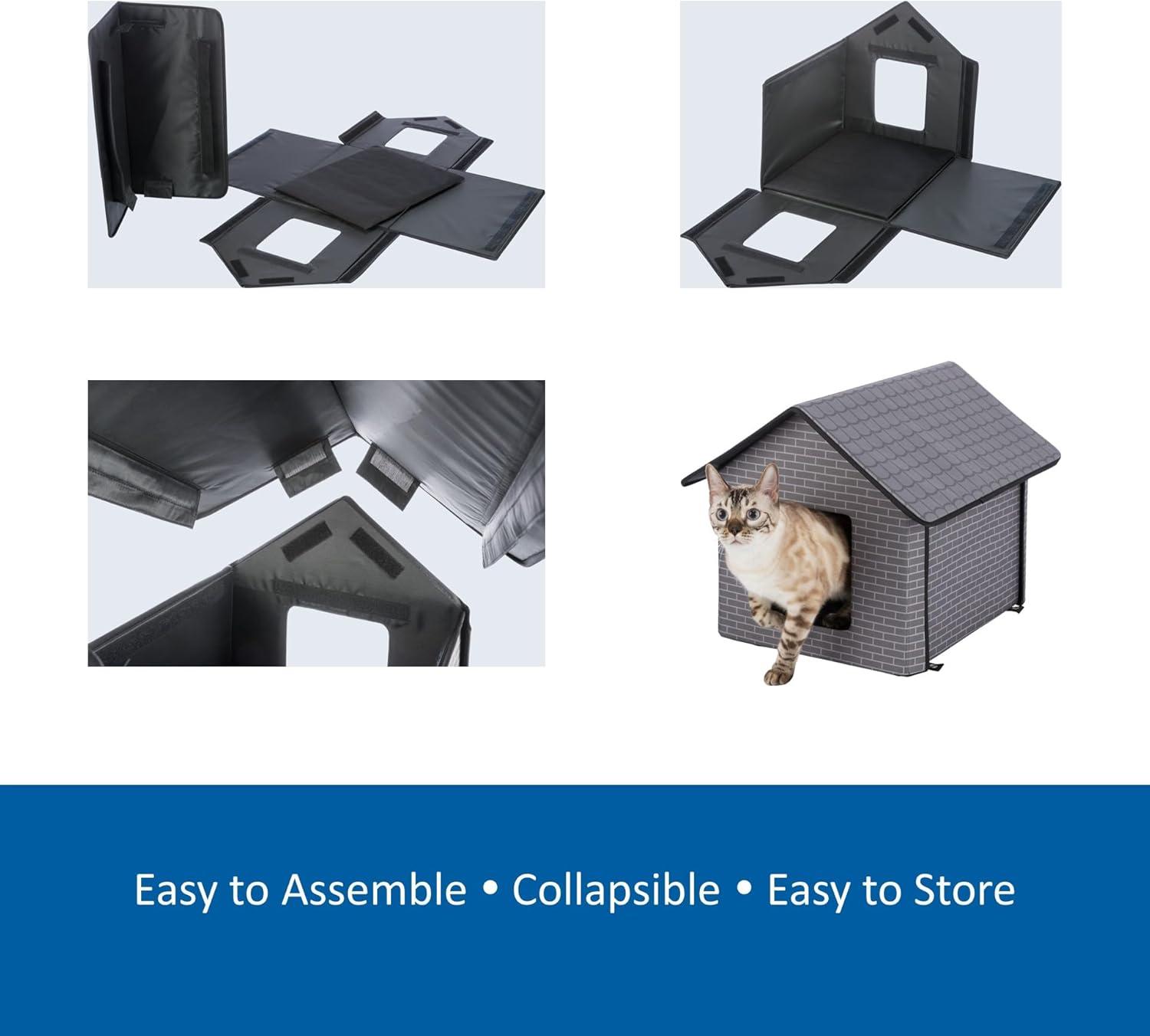 TRIXIE TRIXIE Insulated Outdoor Pet House, Waterproof Material, For Small Dogs and Cats, Feral Cats