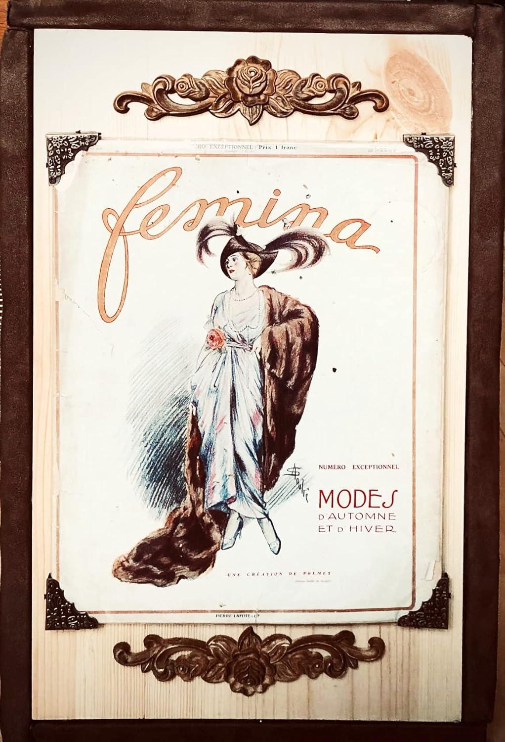 MUXSAM 4Pcs Rose Wood Carved Onlays Decorative Appliques, Unpainted Long Center Carving Decal for Door Wall Ceiling Cabinet Dresser Mirror Bed Mantel Bench Fireplace Decor, 20x5cm/7.87"x1.97"