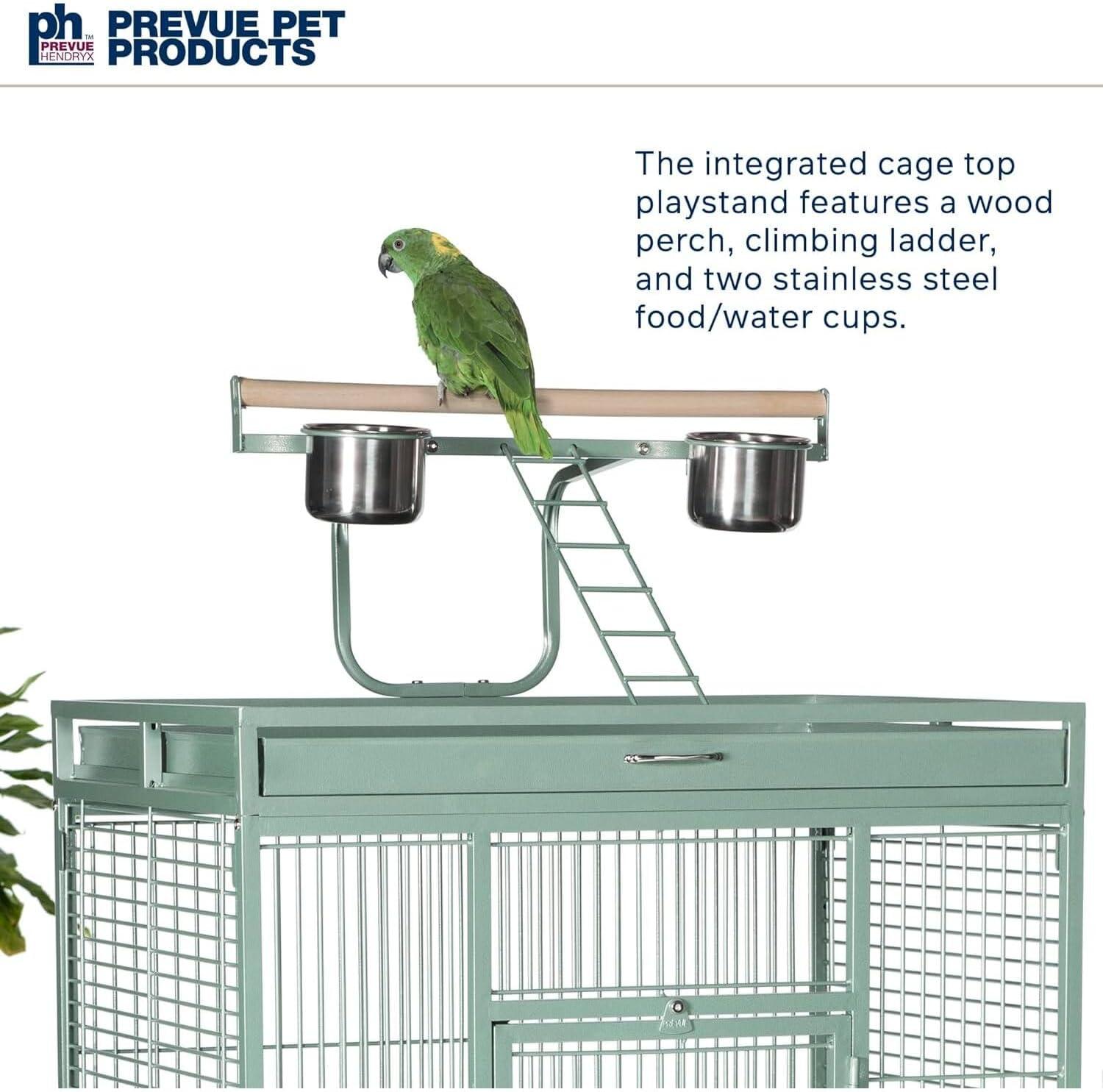Prevue Pet Products Select Wrought Iron Sage Green Bird Cage