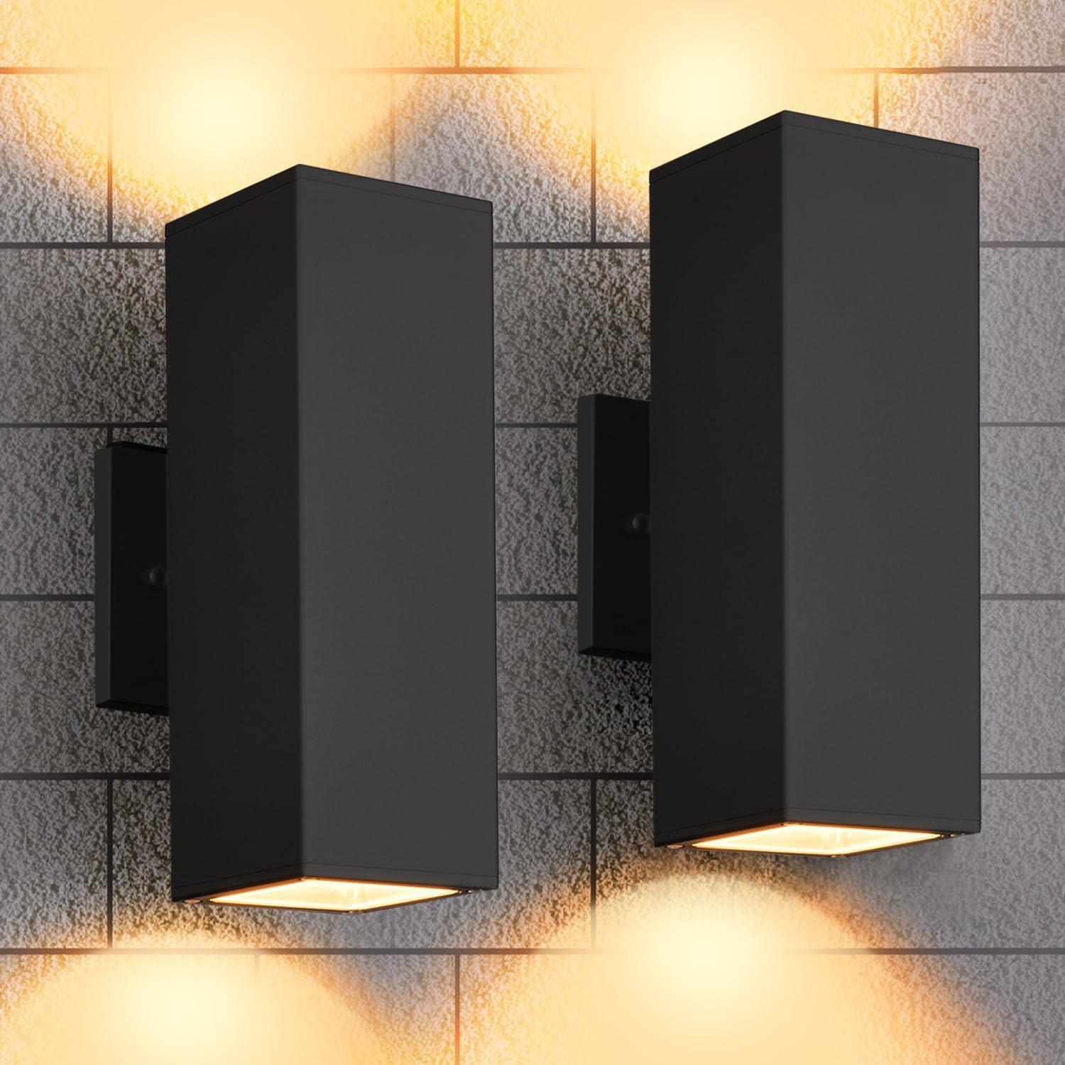 Alvisa Outdoor Wall Light in 2 Lights with Aluminum