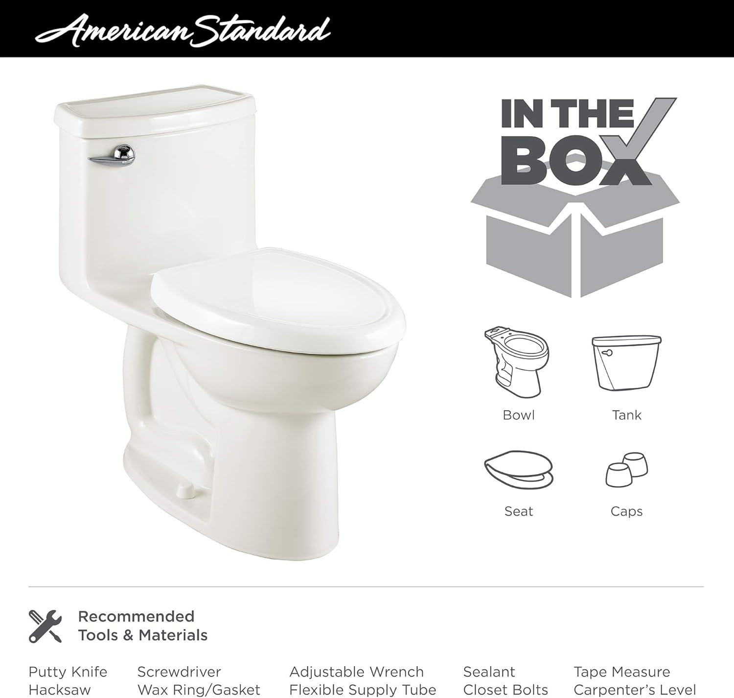 American Standard Compact Cadet 3 Flowise 4 Toilet with Seat Elongated Chair Height