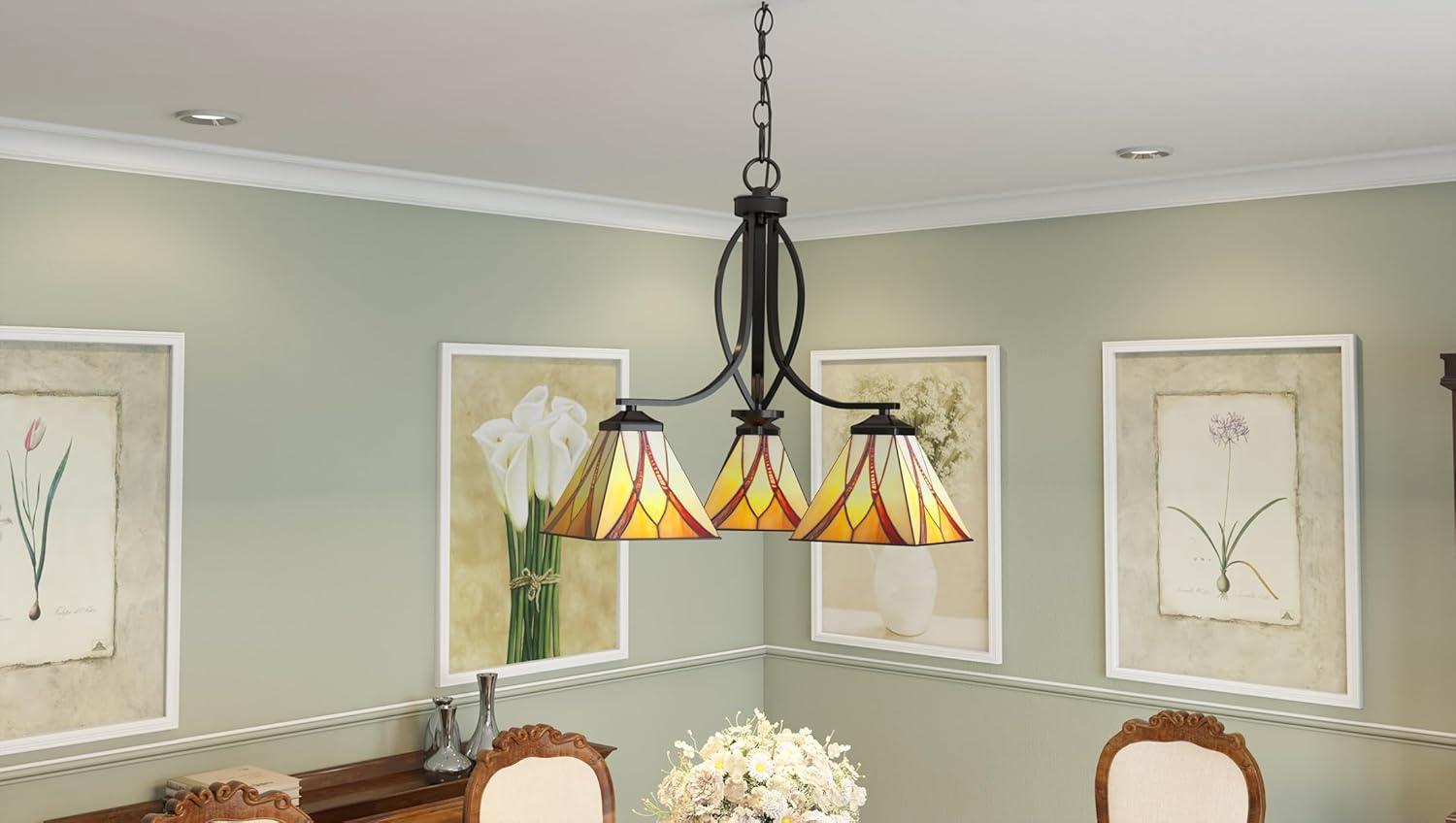 Quoizel Lighting Asheville 3 - Light Pendant in  Valiant Bronze