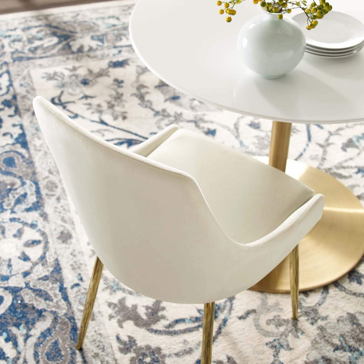 Modway Modway Viscount Performance Velvet Dining Chairs (Set of 2)