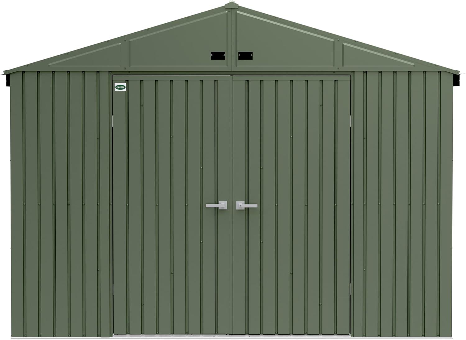 Scotts Lawn Care Storage Shed, 10x14, Green