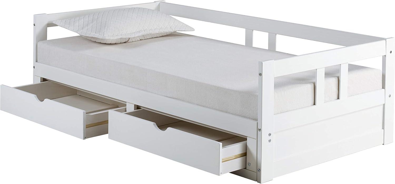 Twin to King Melody Day Kids' Bed with Storage Chestnut - Bolton Furniture