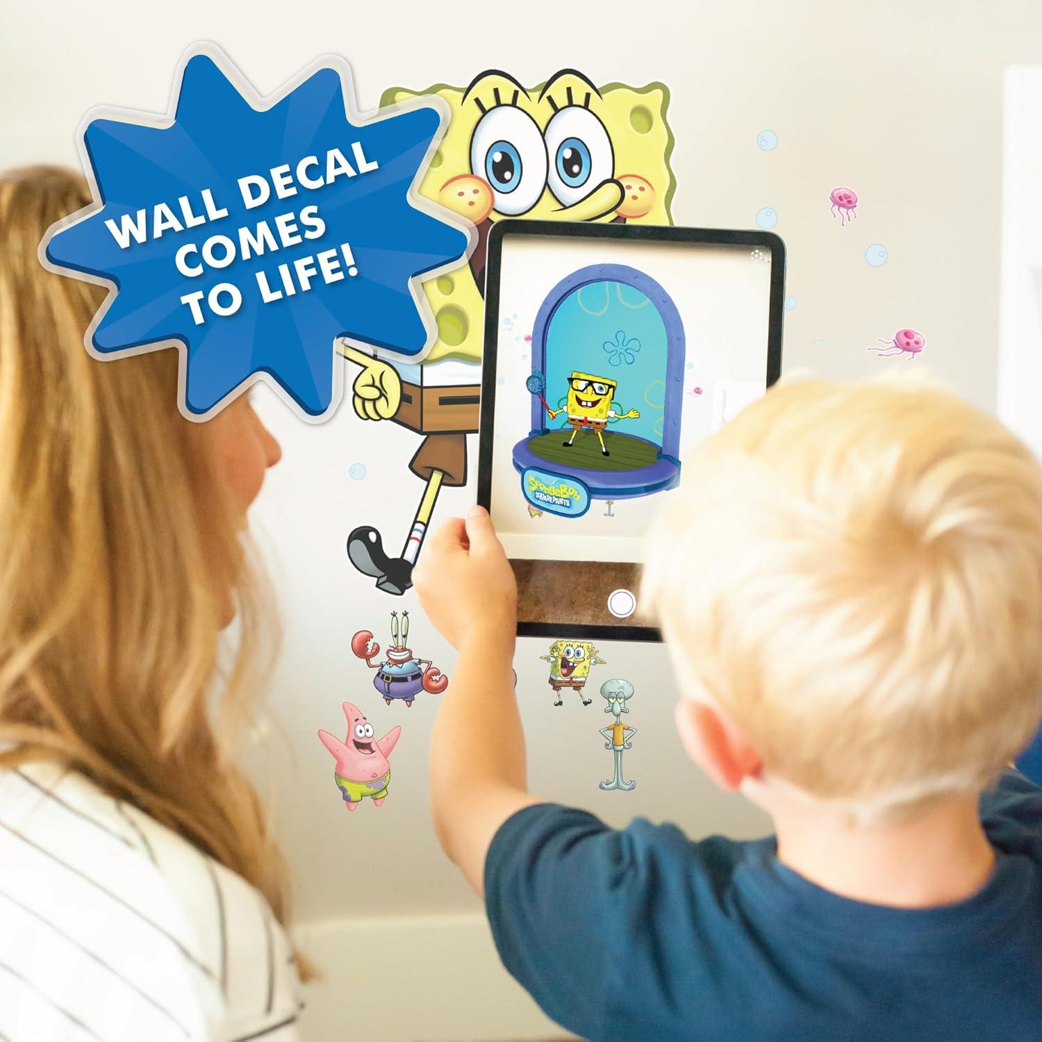 SpongeBob SquarePants Wall Decals - Patrick Star, Squidward, Mr. Krabs, Gary, Plankton, Sandy Cheeks Vinyl Wall Sticker Bedroom Decorations Peel and Stick Room Decor