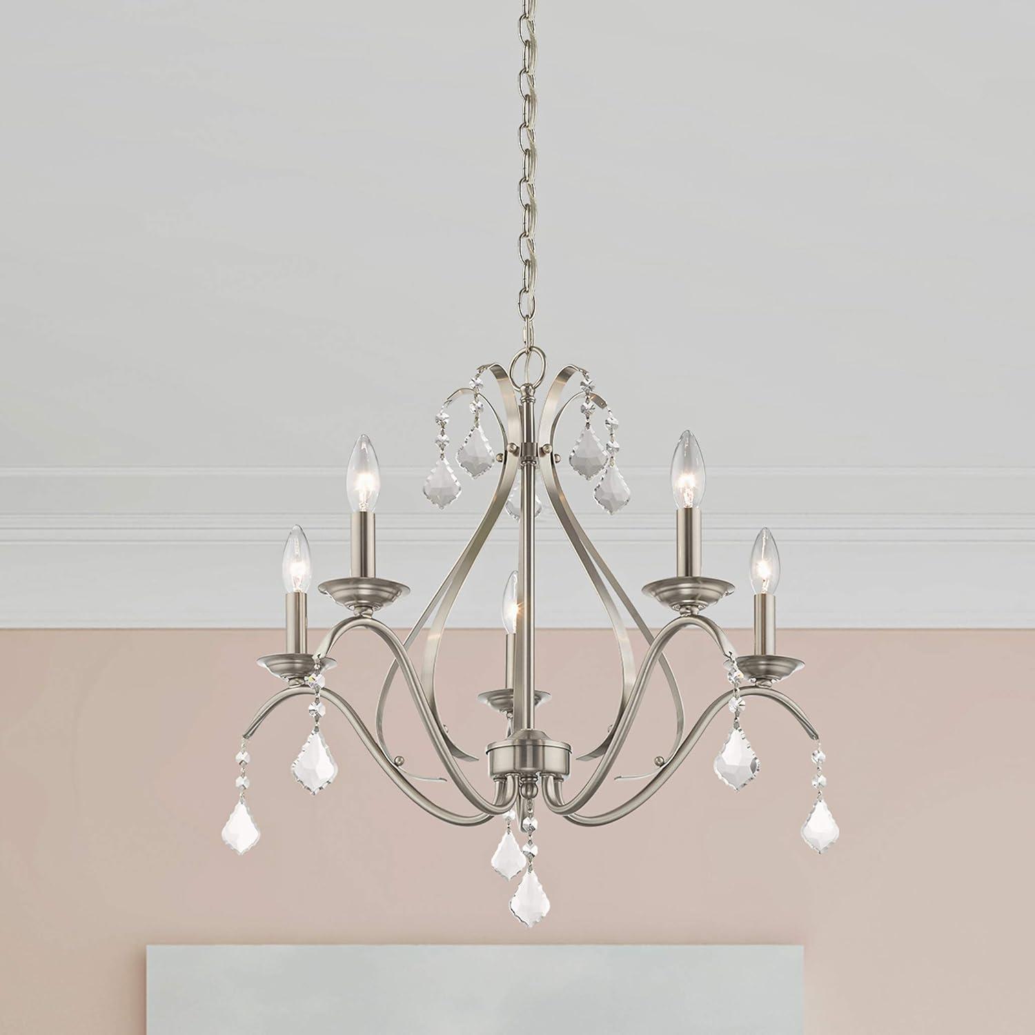 Livex Lighting Caterina 5 - Light Chandelier in  Brushed Nickel