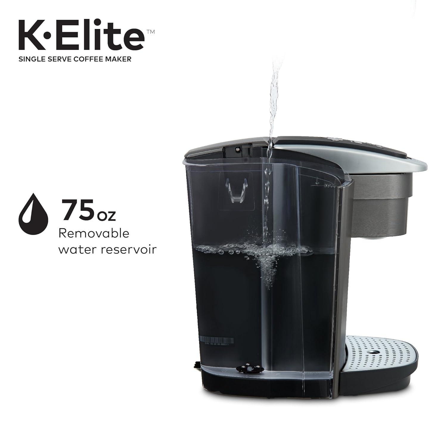 Keurig K-Elite Single-Serve K-Cup Pod Coffee Maker with Iced Coffee Setting and Strength Control