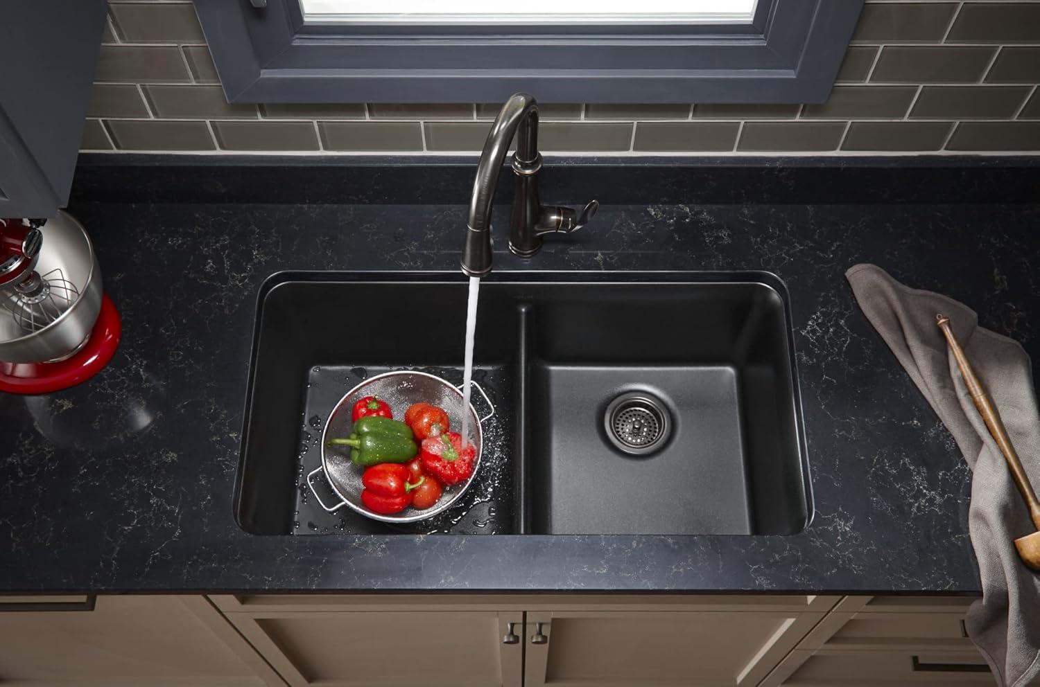 Cairn® 34" L x 18" W Under-Mount Double-Equal Kitchen Sink