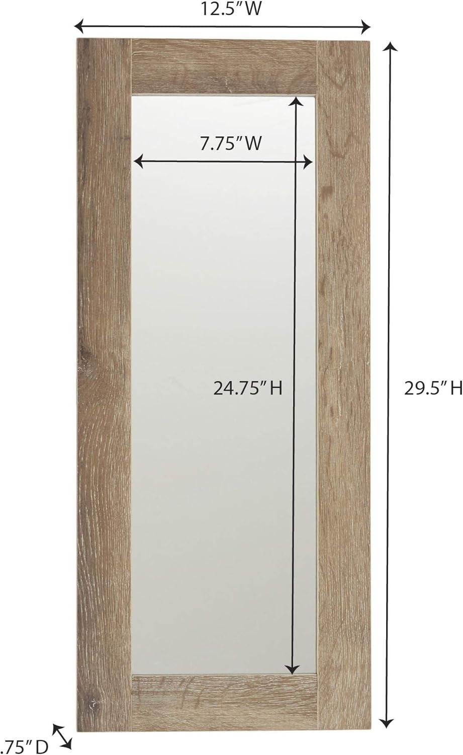 Ashwood Rectangular Wall Mirror with Distressed Frame